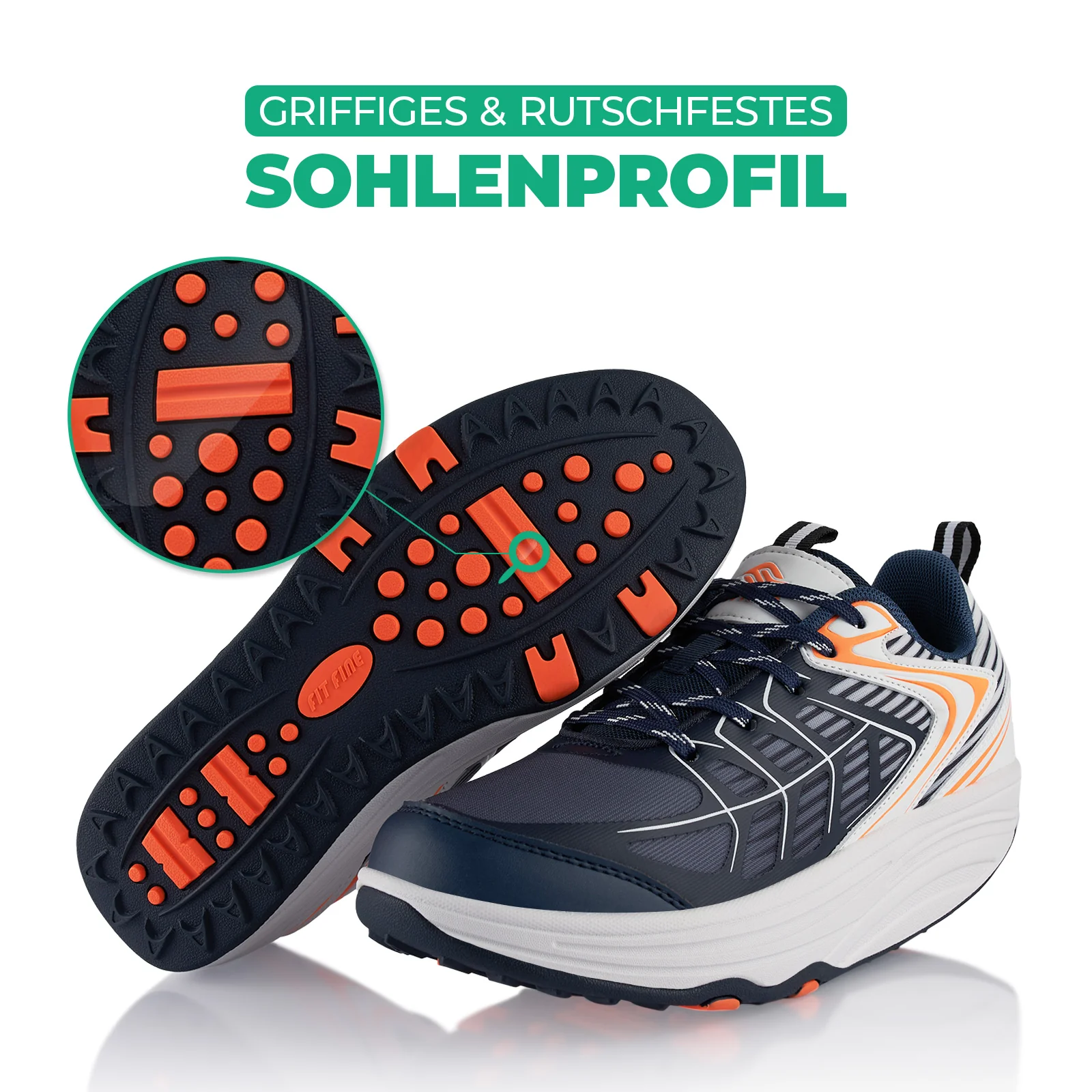 Sneaker Abrollsohle Gesundheitsschuhe Sportschuhe - Image 4