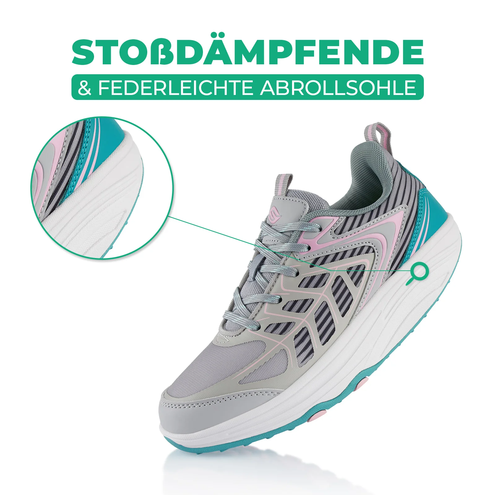 Sneaker Abrollsohle Gesundheitsschuhe Sportschuhe - Image 3