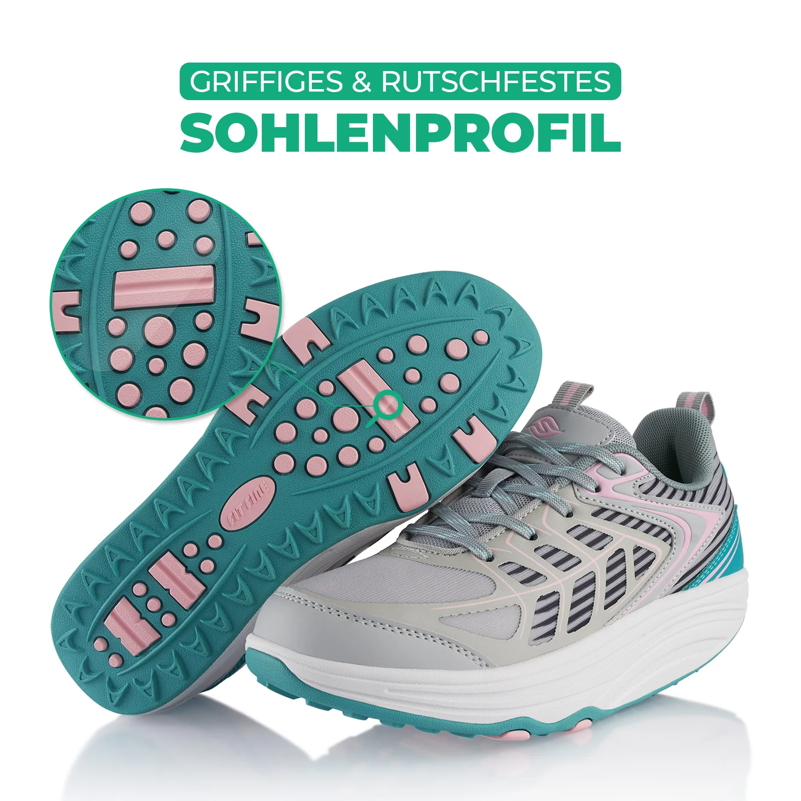 Sneaker Abrollsohle Gesundheitsschuhe Sportschuhe - Image 4