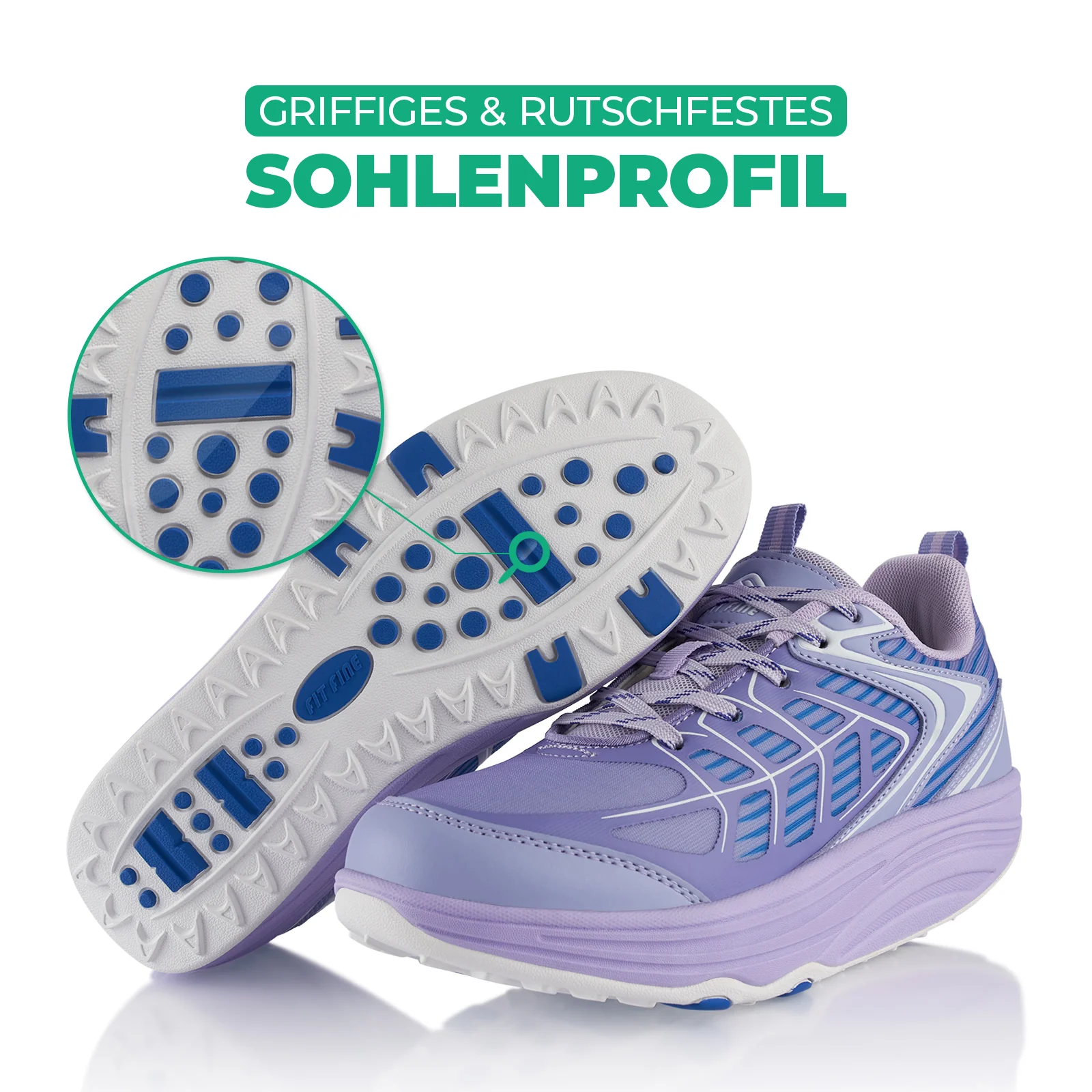 Sneaker Abrollsohle Gesundheitsschuhe Sportschuhe - Image 4