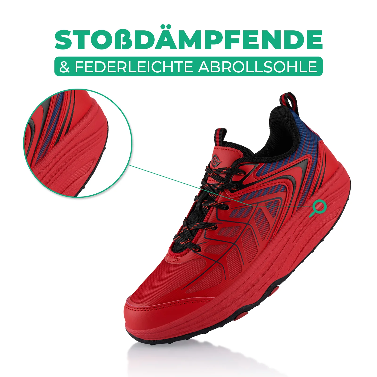 Sneaker Abrollsohle Gesundheitsschuhe Sportschuhe - Image 3