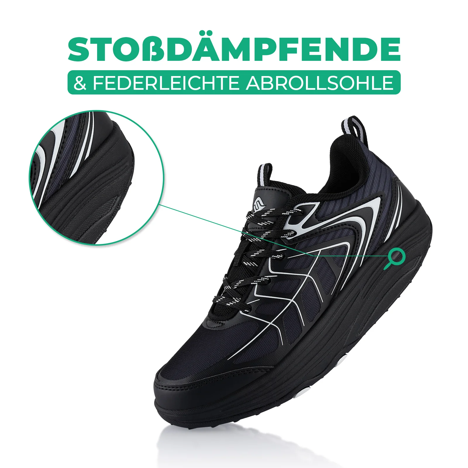 Sneaker Abrollsohle Gesundheitsschuhe Sportschuhe - Image 3