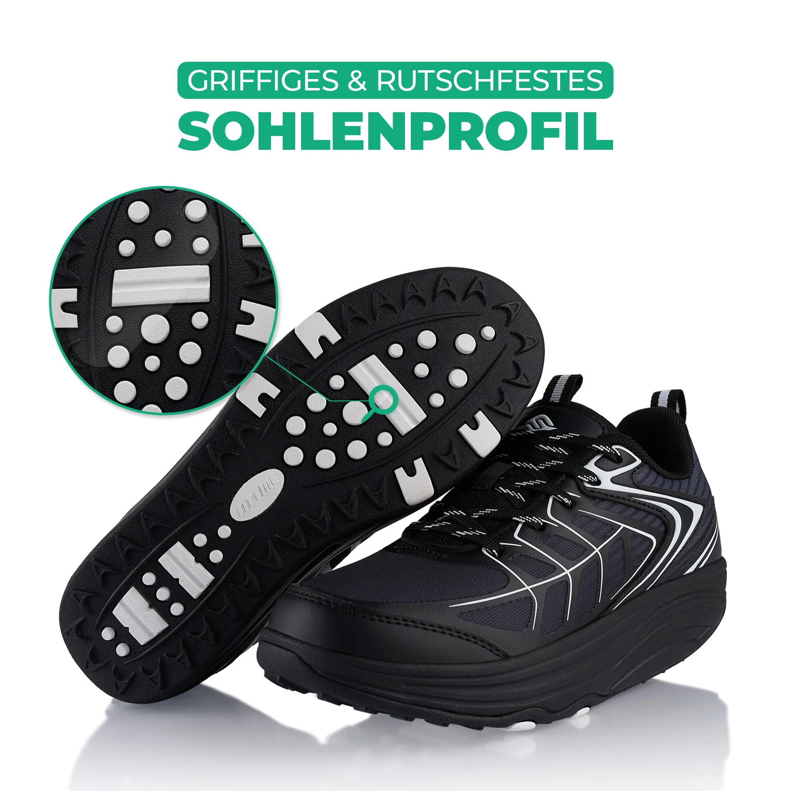 Sneaker Abrollsohle Gesundheitsschuhe Sportschuhe - Image 4