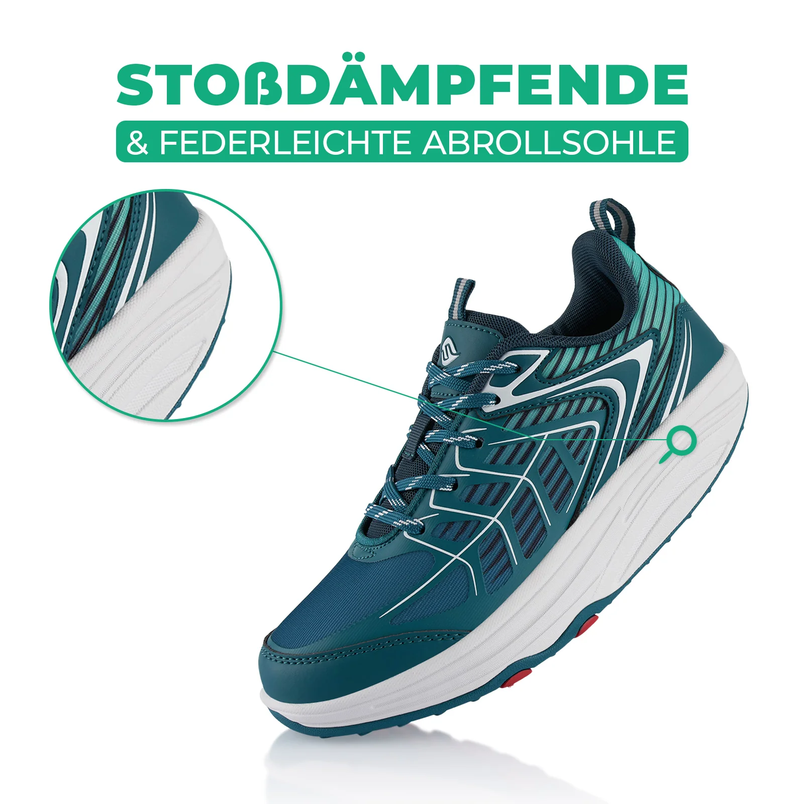 Sneaker Abrollsohle Gesundheitsschuhe Sportschuhe - Image 3