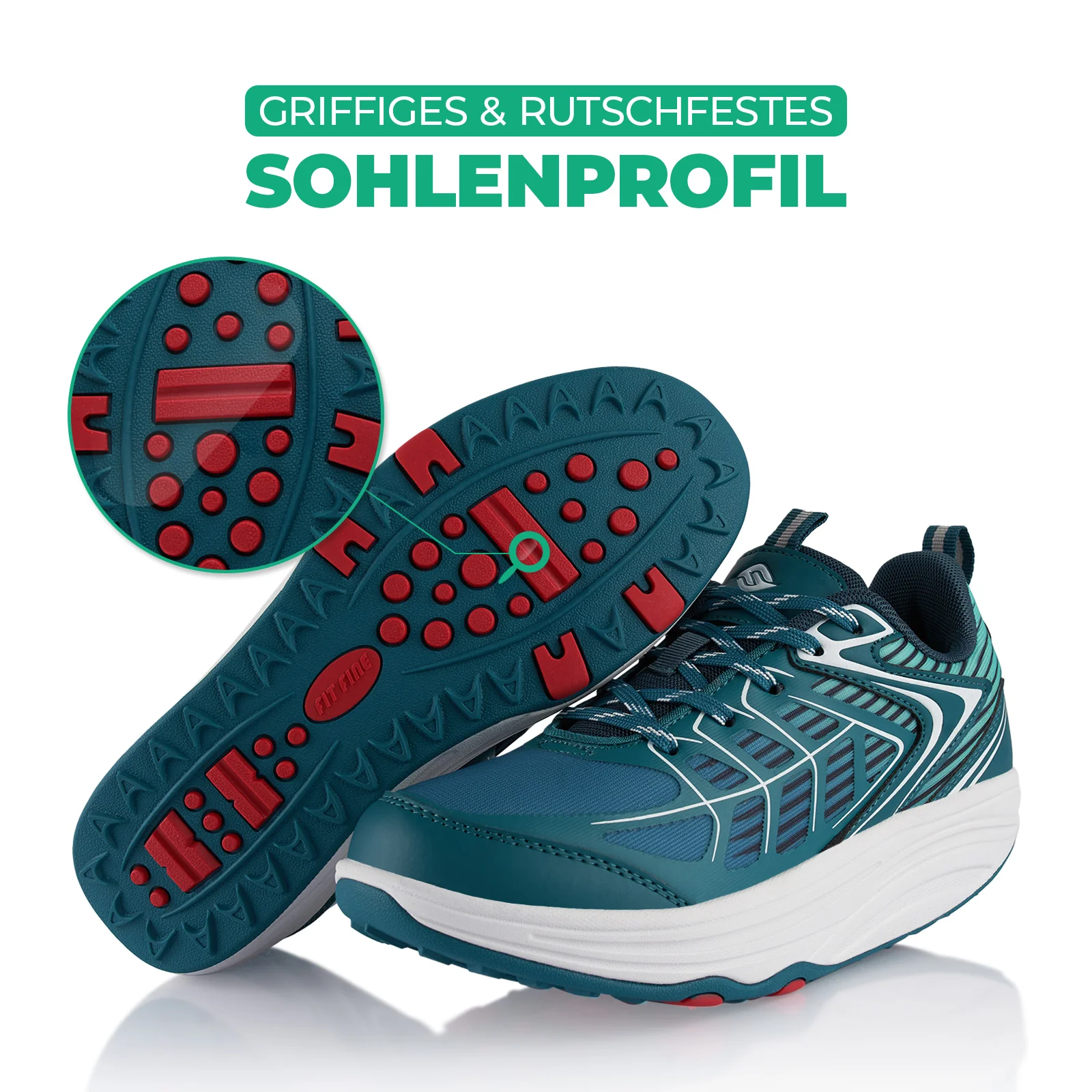 Sneaker Abrollsohle Gesundheitsschuhe Sportschuhe - Image 4