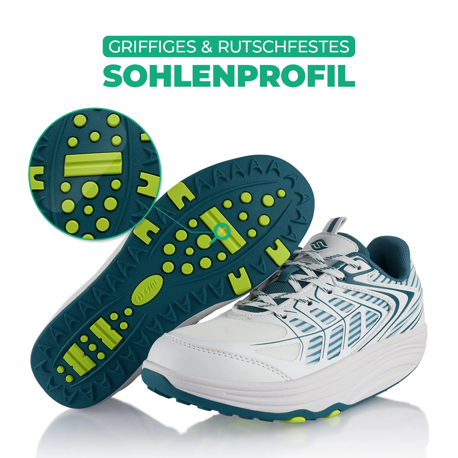 Sneaker Abrollsohle Gesundheitsschuhe Sportschuhe - Image 4