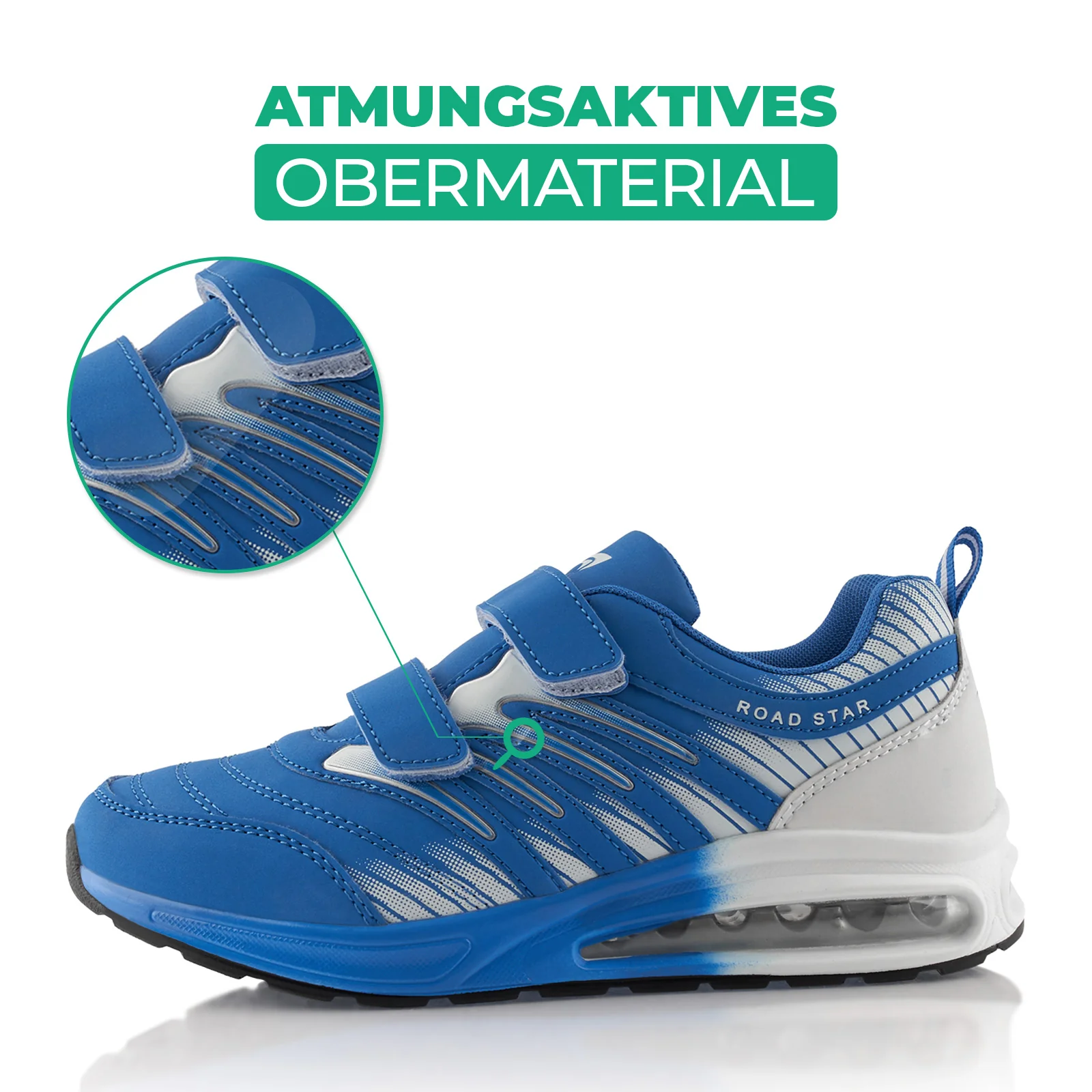 Sneaker Gedämpfte Sohle Sportschuhe Klettverschluss - Image 2