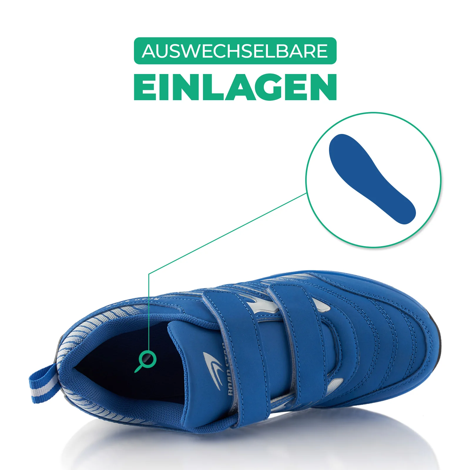 Sneaker Gedämpfte Sohle Sportschuhe Klettverschluss - Image 5