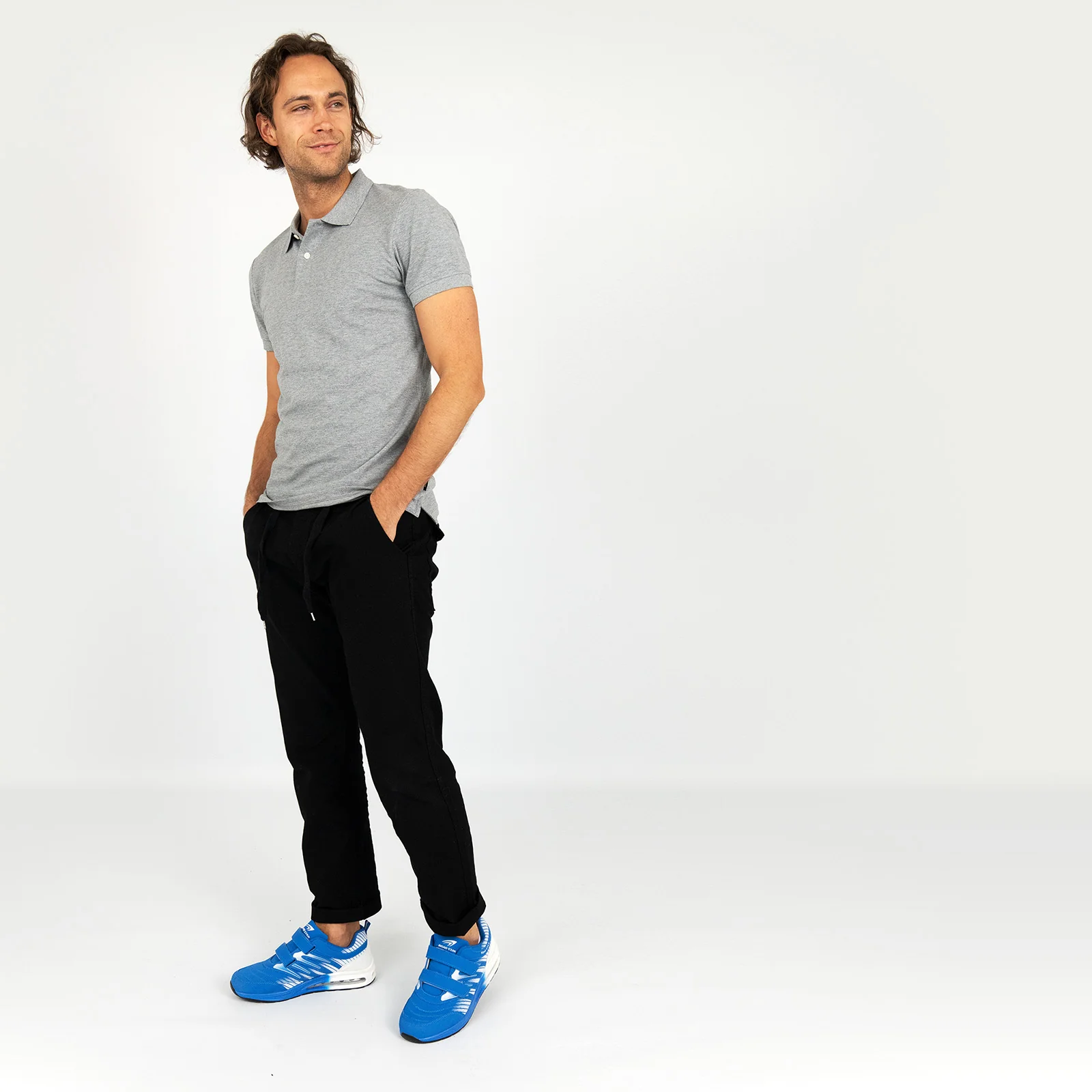 Sneaker Gedämpfte Sohle Sportschuhe Klettverschluss - Image 7