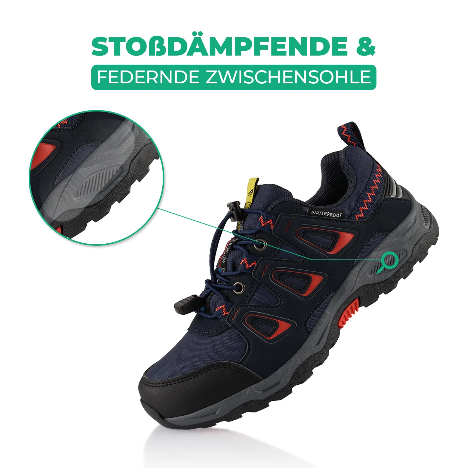 Wanderschuhe Wasserdichte Trail Running Trekkingschuhe - Image 3