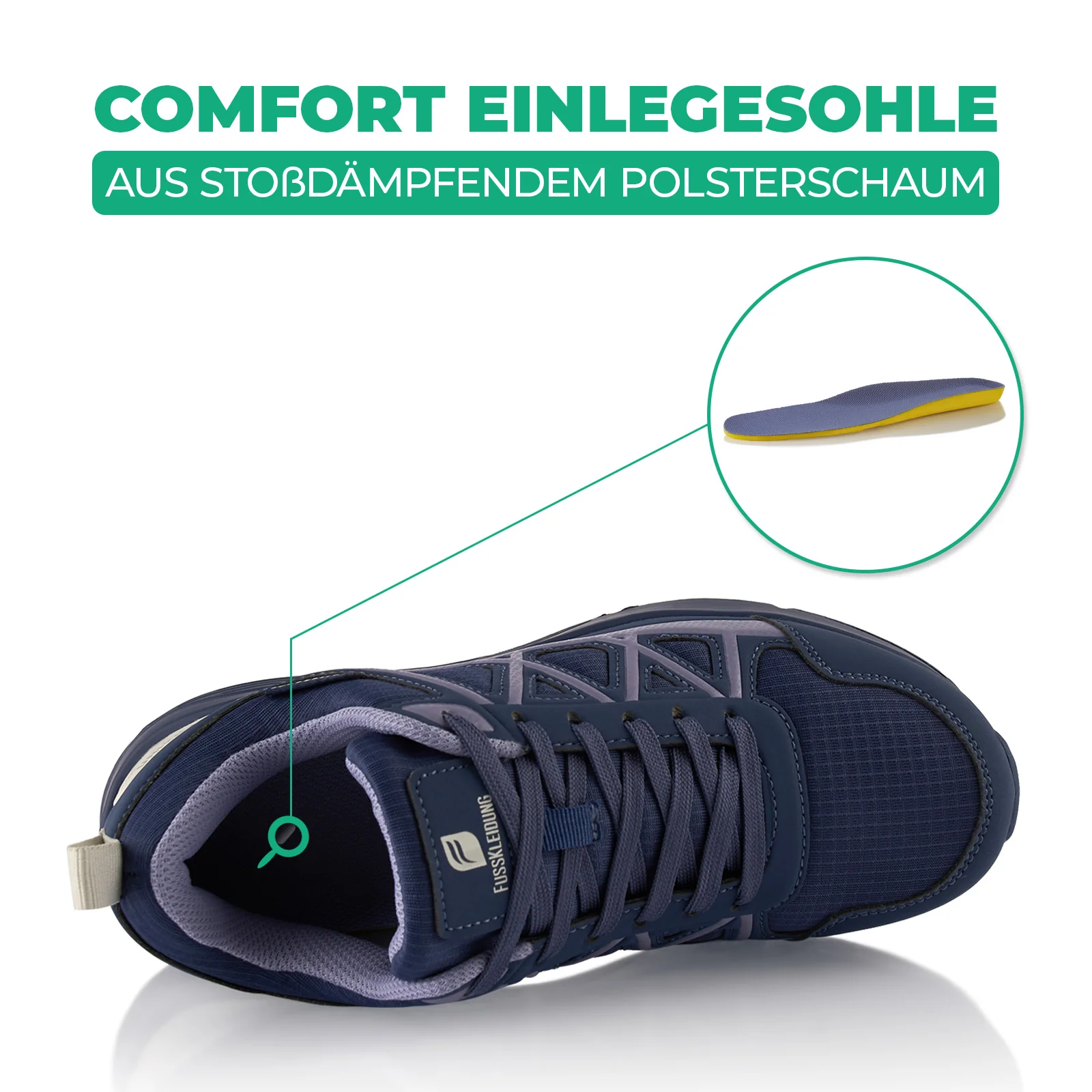 Sneaker Dämpfende Komfortsohle Wasserdicht - Image 5
