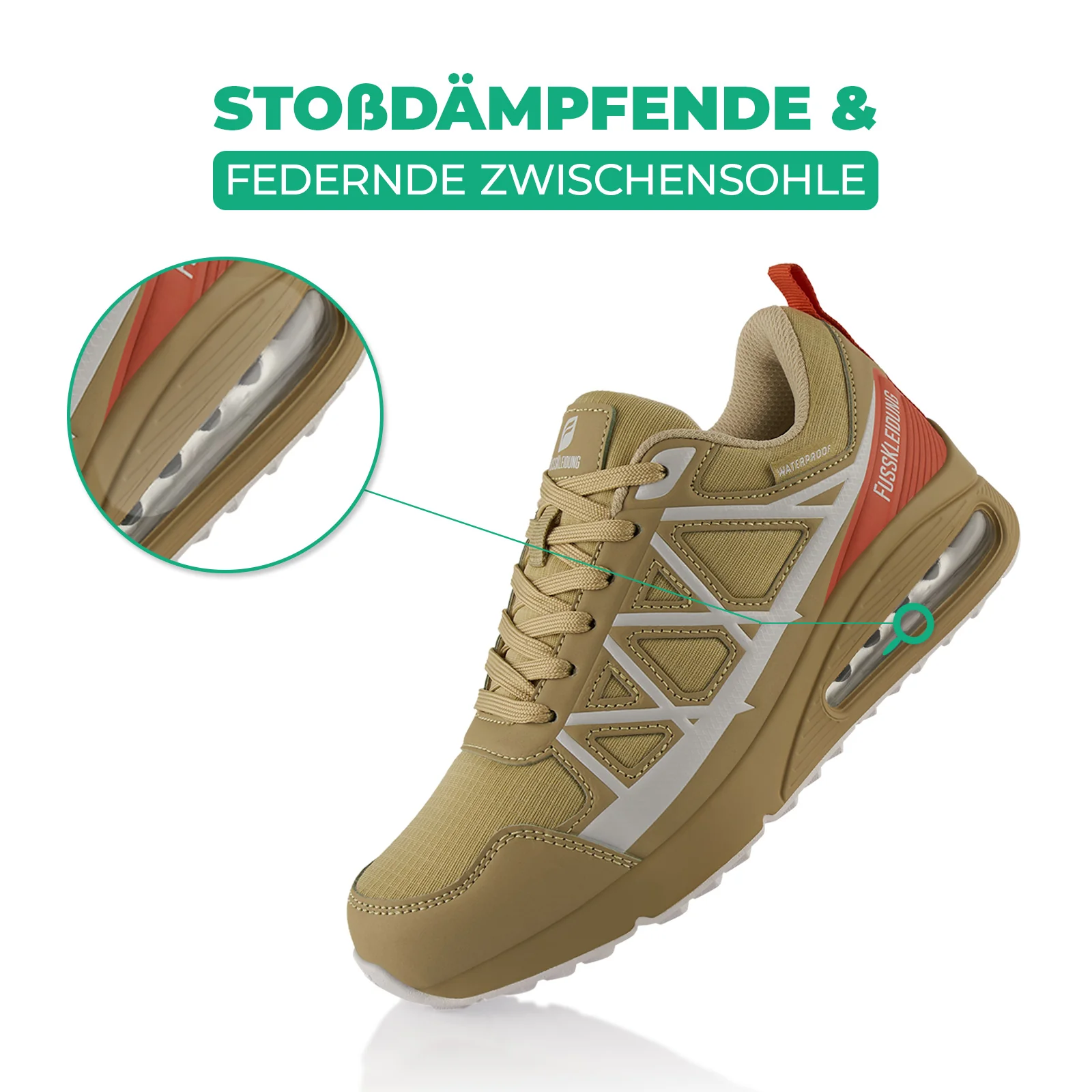 Sneaker Dämpfende Komfortsohle Wasserdicht - Image 3