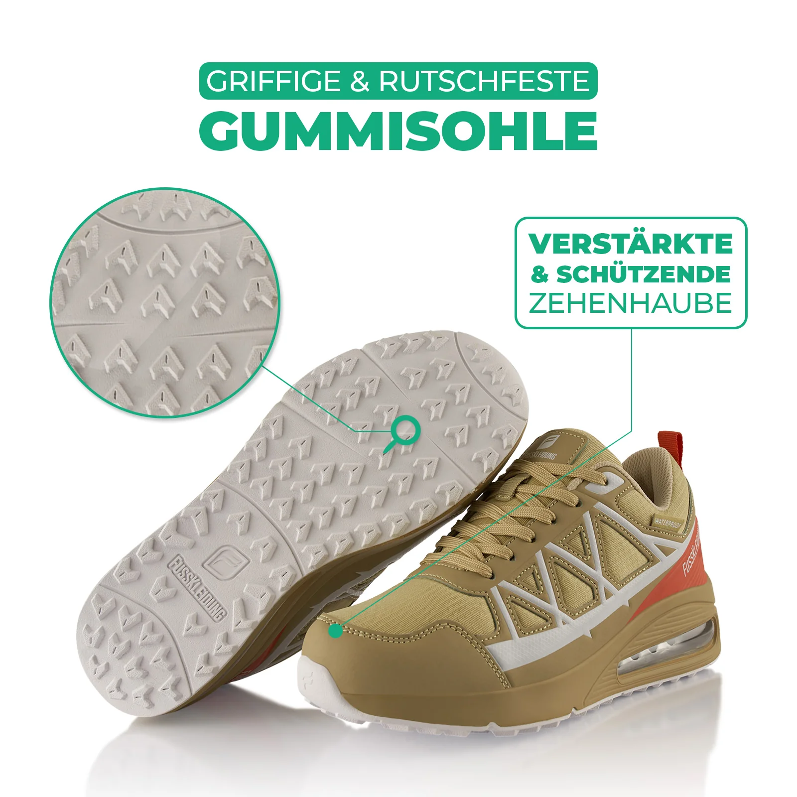 Sneaker Dämpfende Komfortsohle Wasserdicht - Image 4