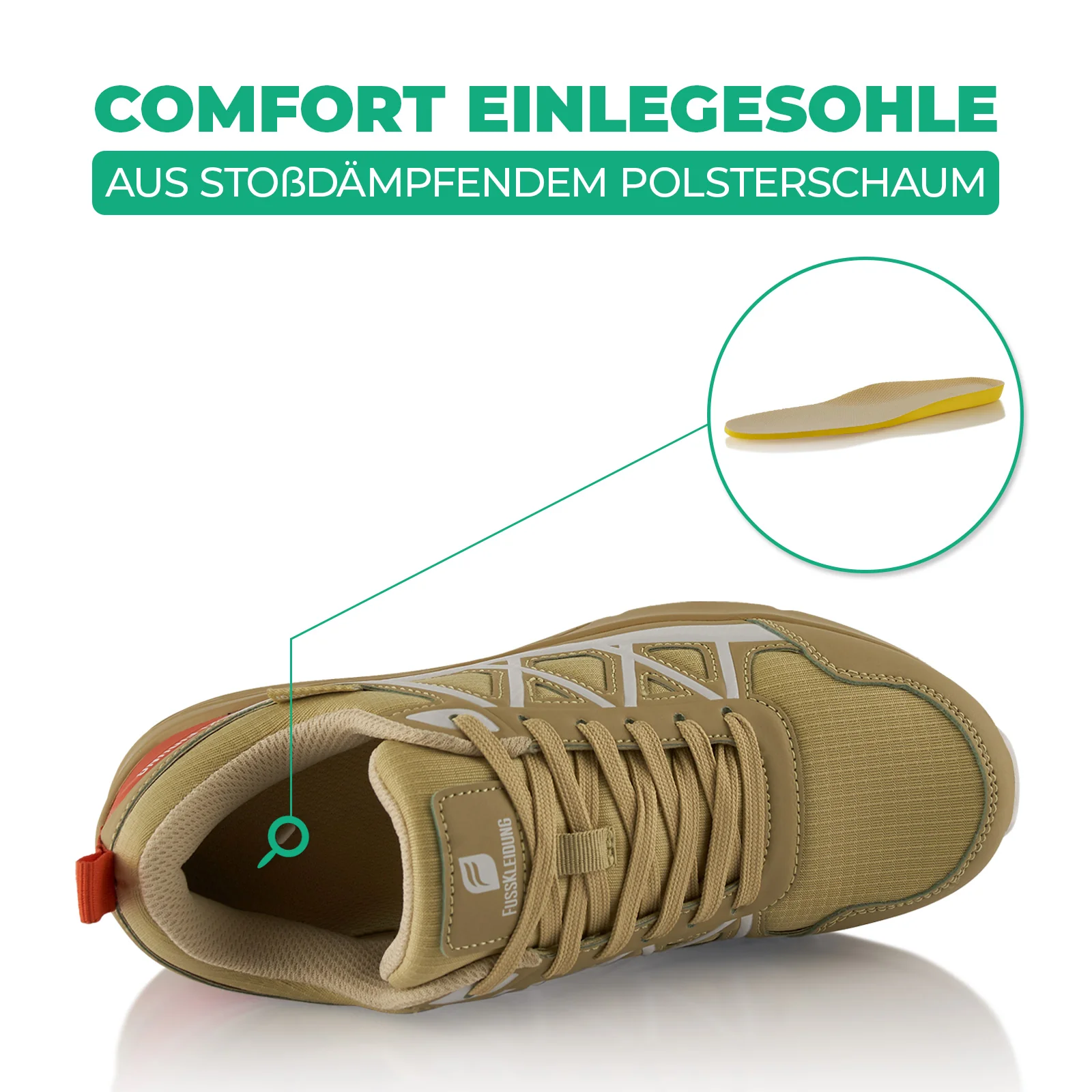 Sneaker Dämpfende Komfortsohle Wasserdicht - Image 5