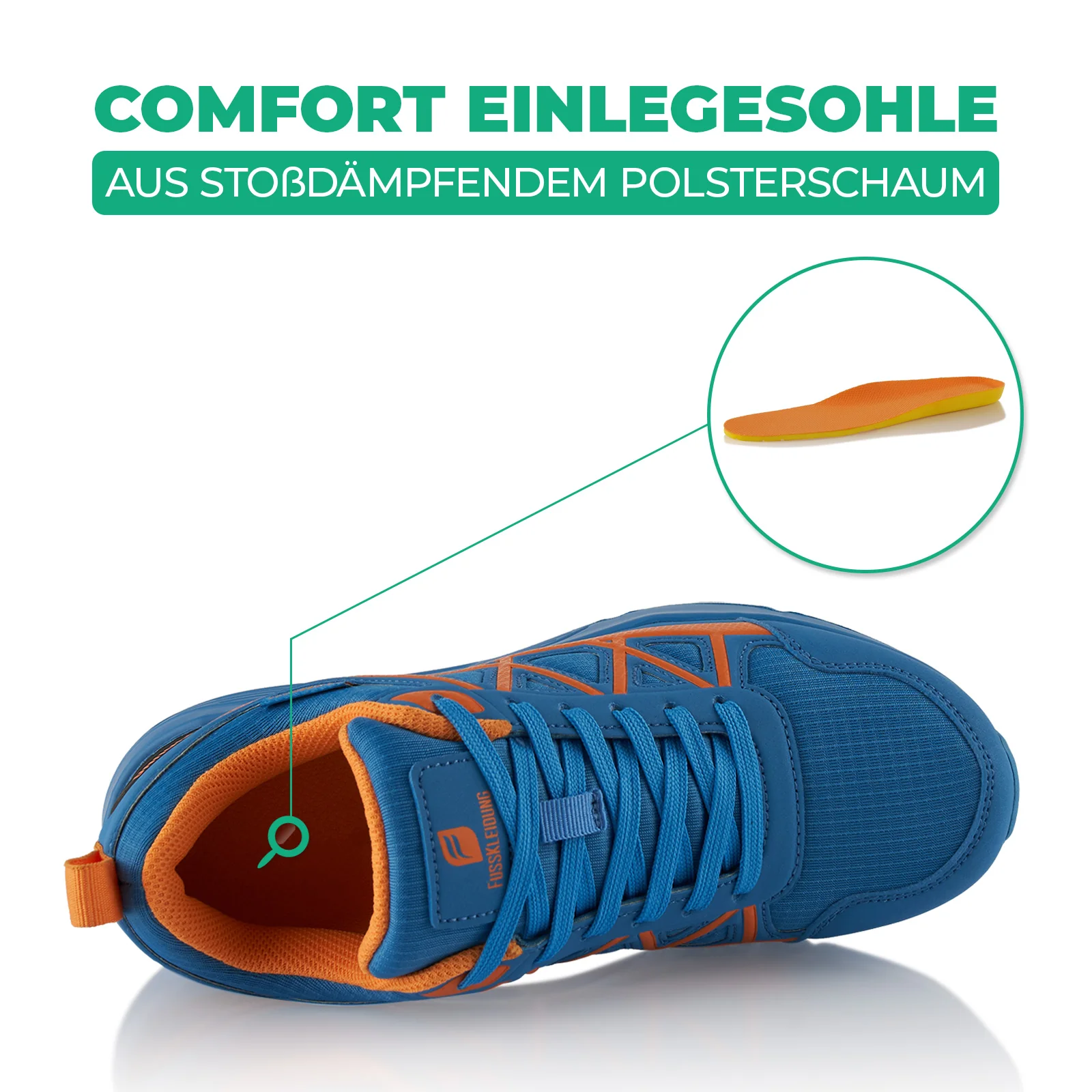Sneaker Dämpfende Komfortsohle Wasserdicht - Image 5