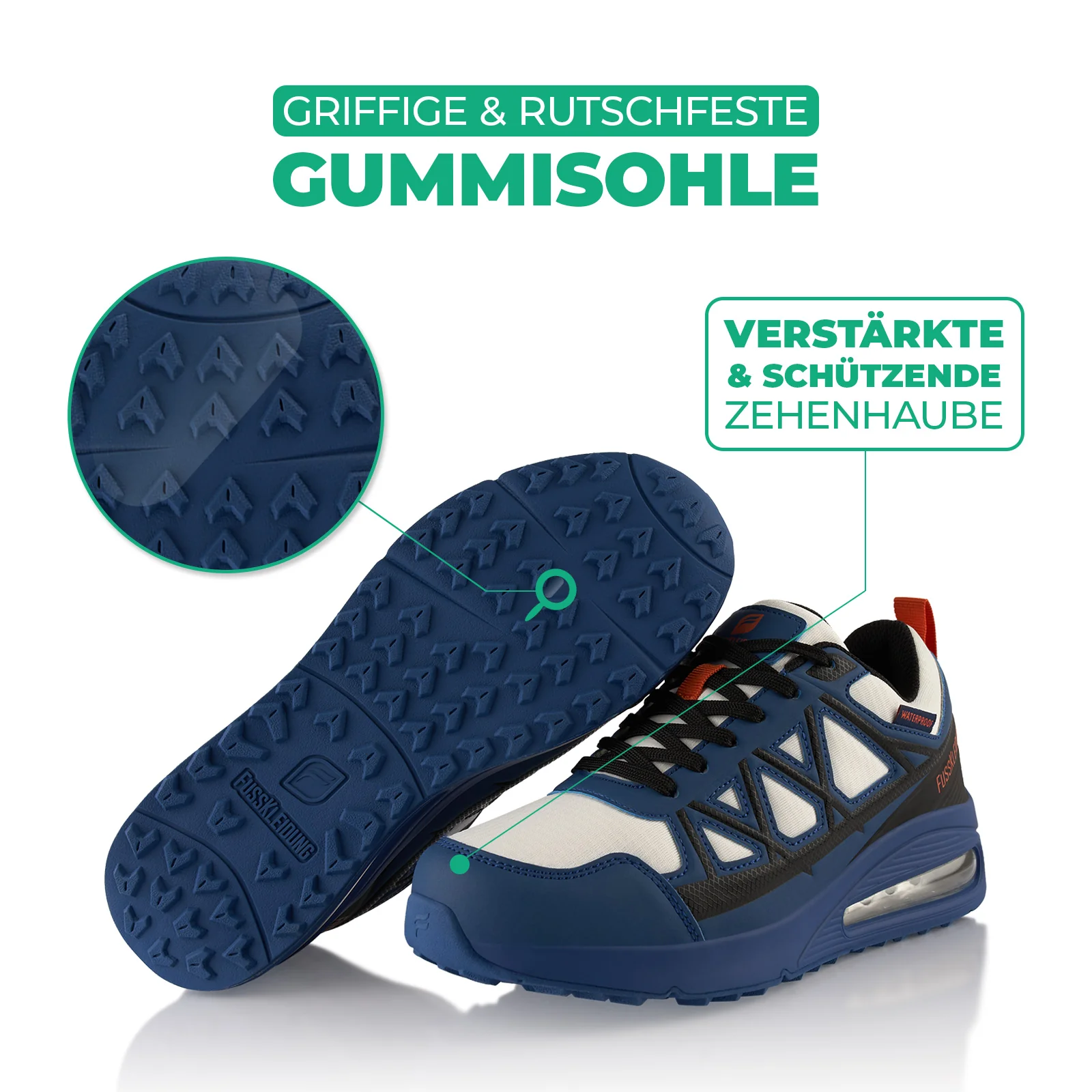 Sneaker Dämpfende Komfortsohle Wasserdicht - Image 4