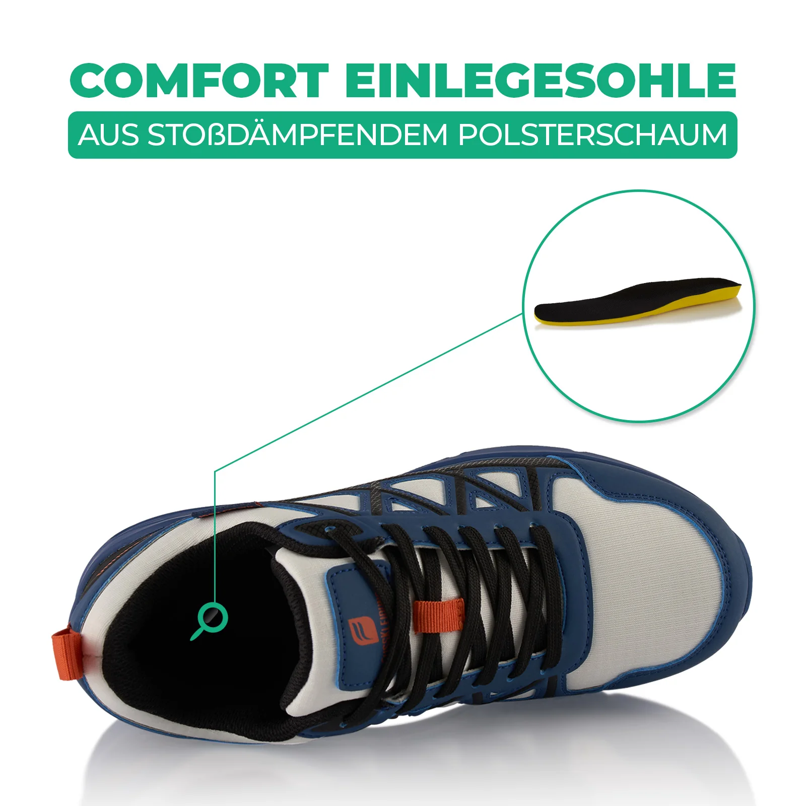 Sneaker Dämpfende Komfortsohle Wasserdicht - Image 5