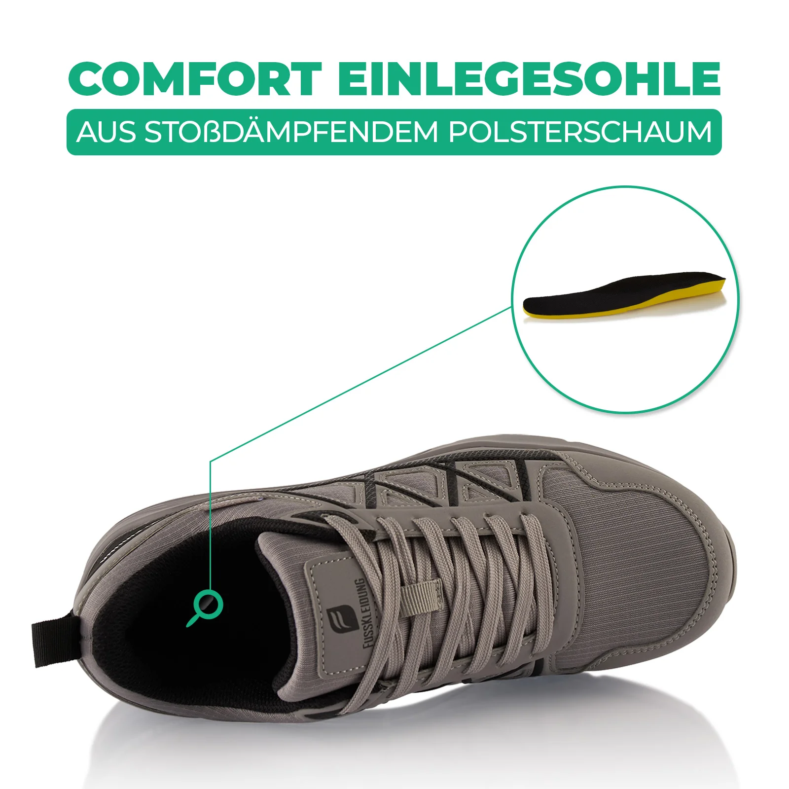 Sneaker Dämpfende Komfortsohle Wasserdicht - Image 5