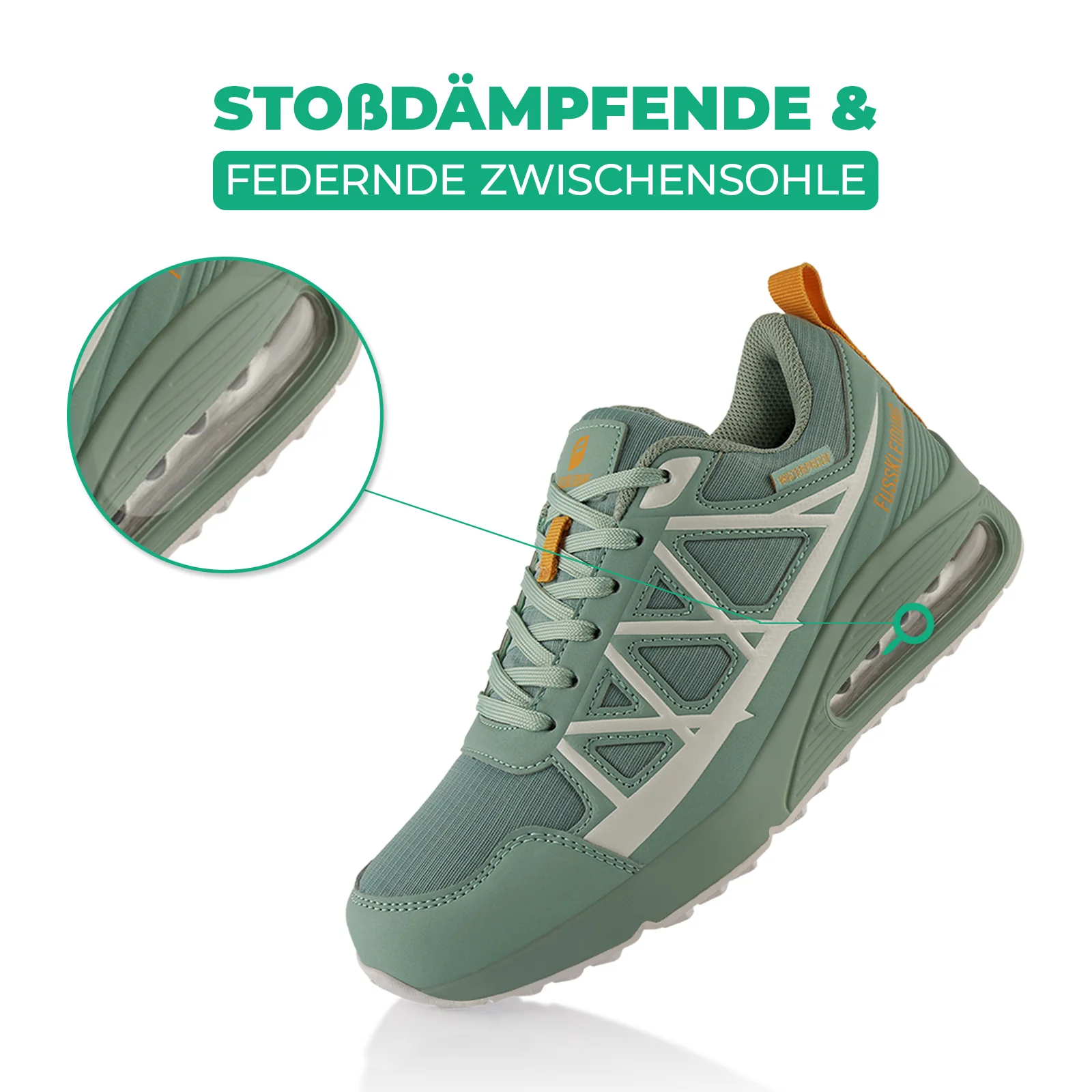 Sneaker Dämpfende Komfortsohle Wasserdicht - Image 3