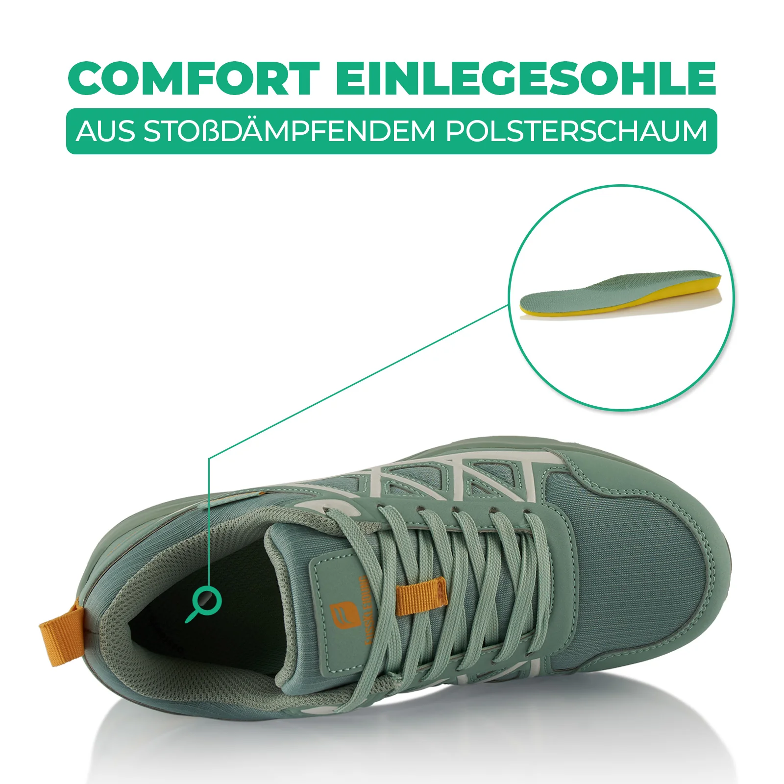 Sneaker Dämpfende Komfortsohle Wasserdicht - Image 5