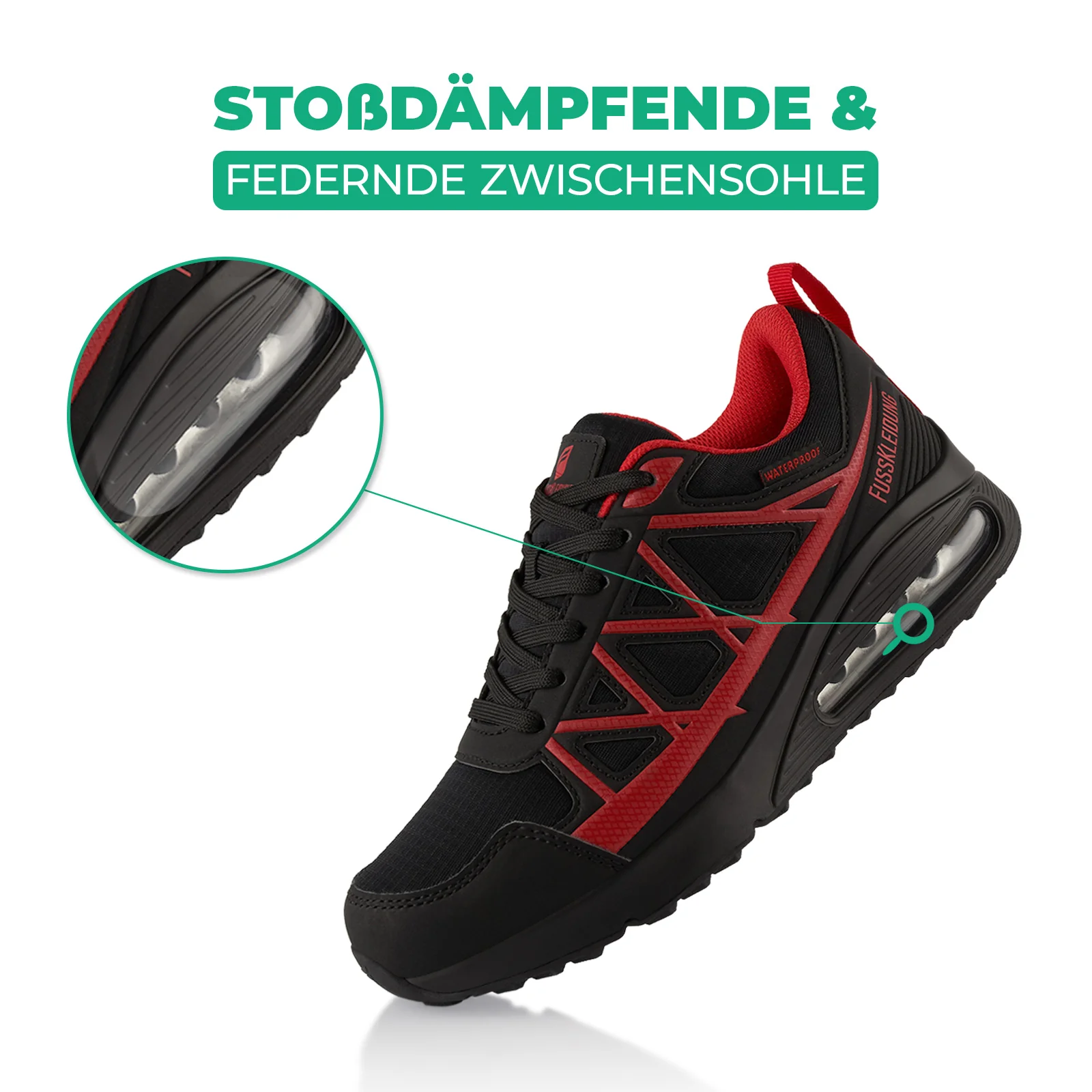 Sneaker Dämpfende Komfortsohle Wasserdicht - Image 3
