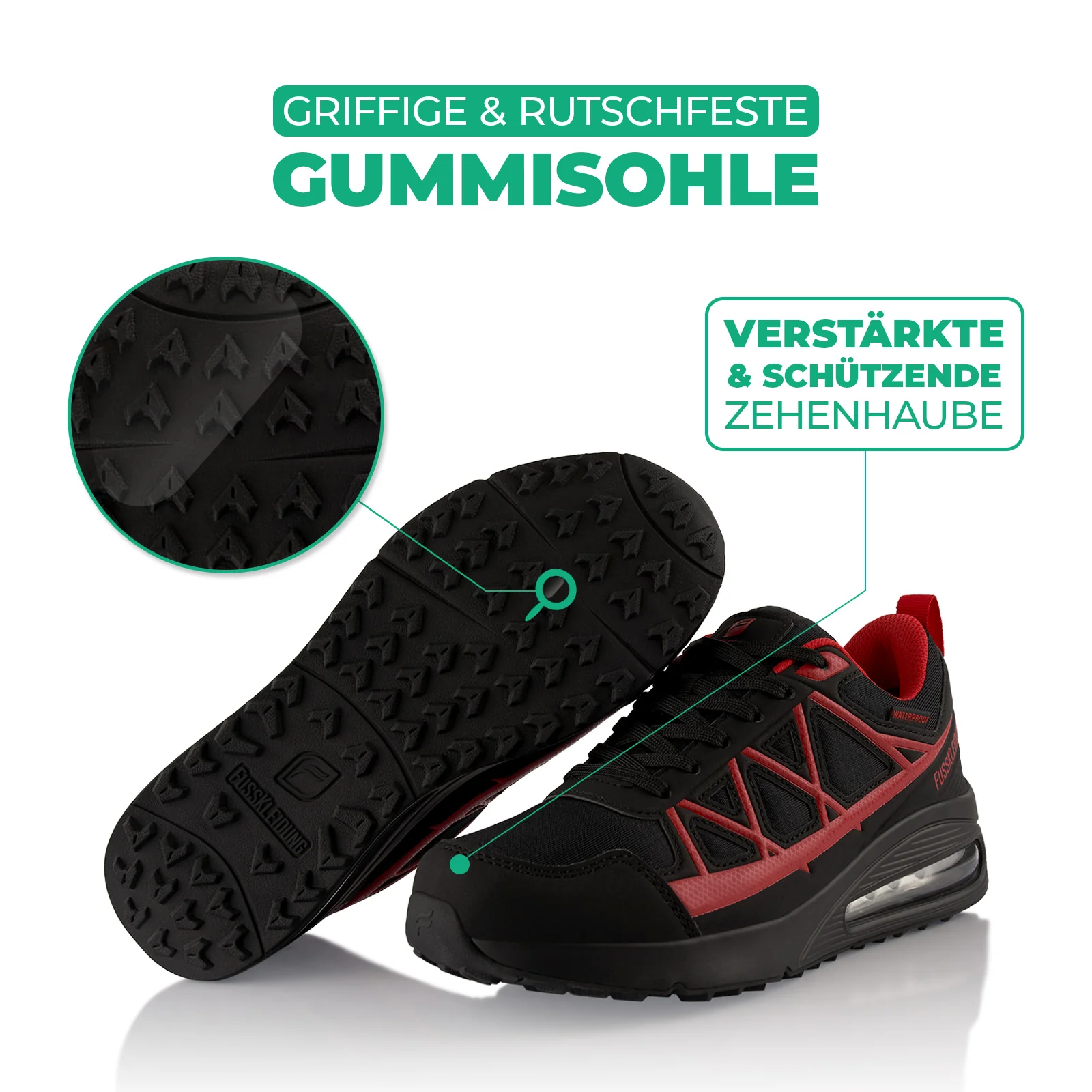 Sneaker Dämpfende Komfortsohle Wasserdicht - Image 4