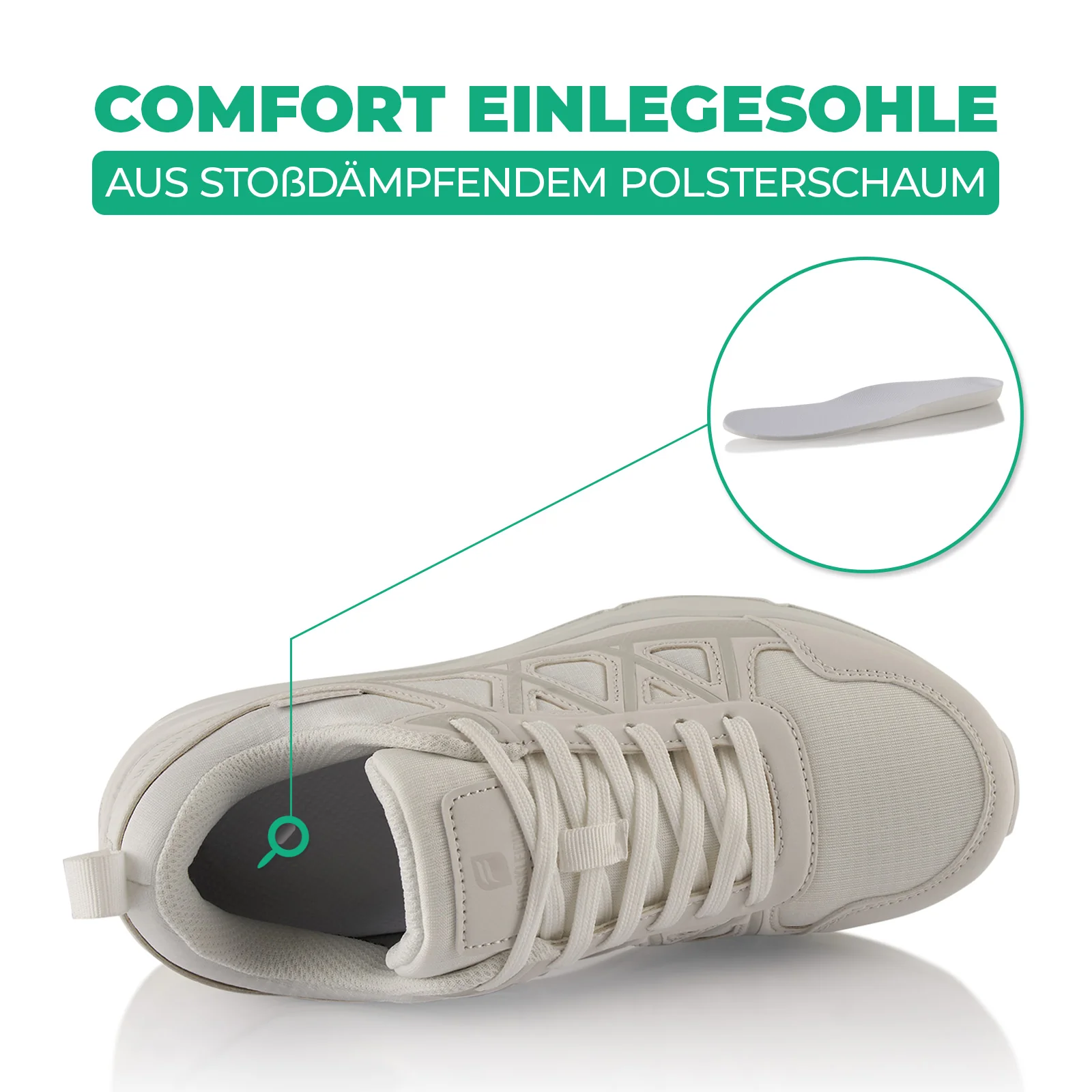 Sneaker Dämpfende Komfortsohle Wasserdicht - Image 5