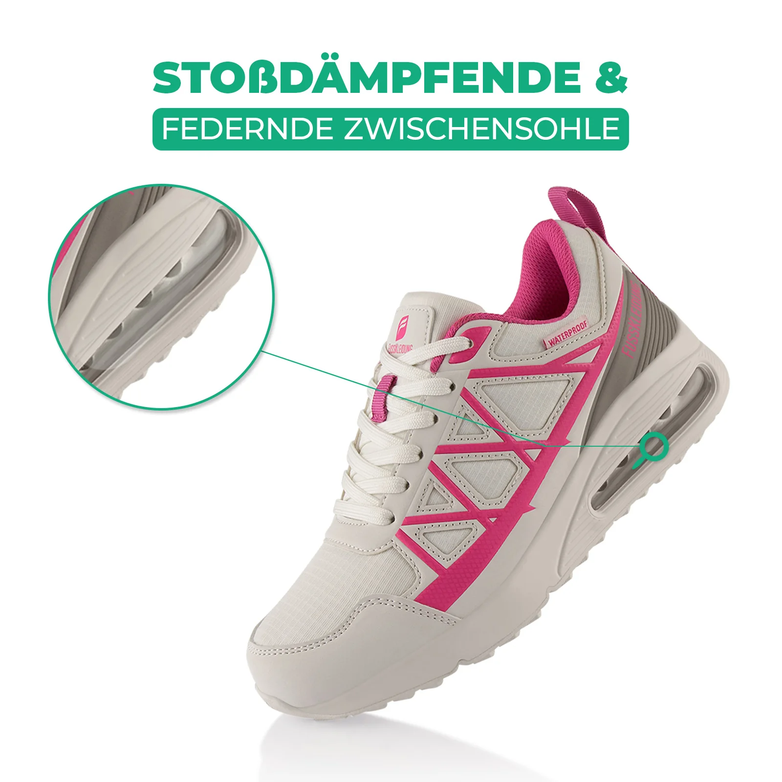 Sneaker Dämpfende Komfortsohle Wasserdicht - Image 3