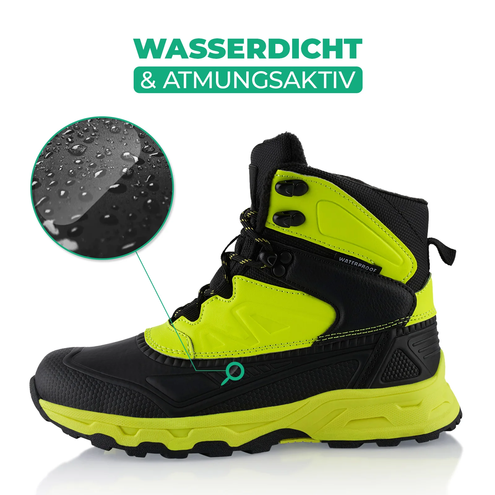 Winterstiefel Wasserdichte Stiefel Warm Gefütterte Wanderschuhe - Image 2