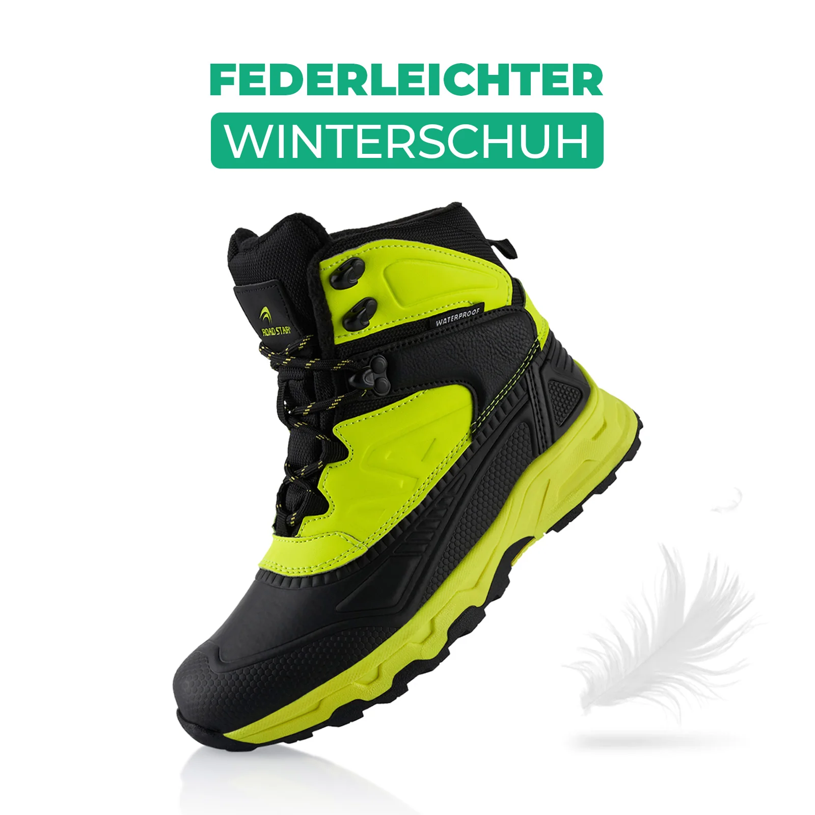 Winterstiefel Wasserdichte Stiefel Warm Gefütterte Wanderschuhe - Image 3