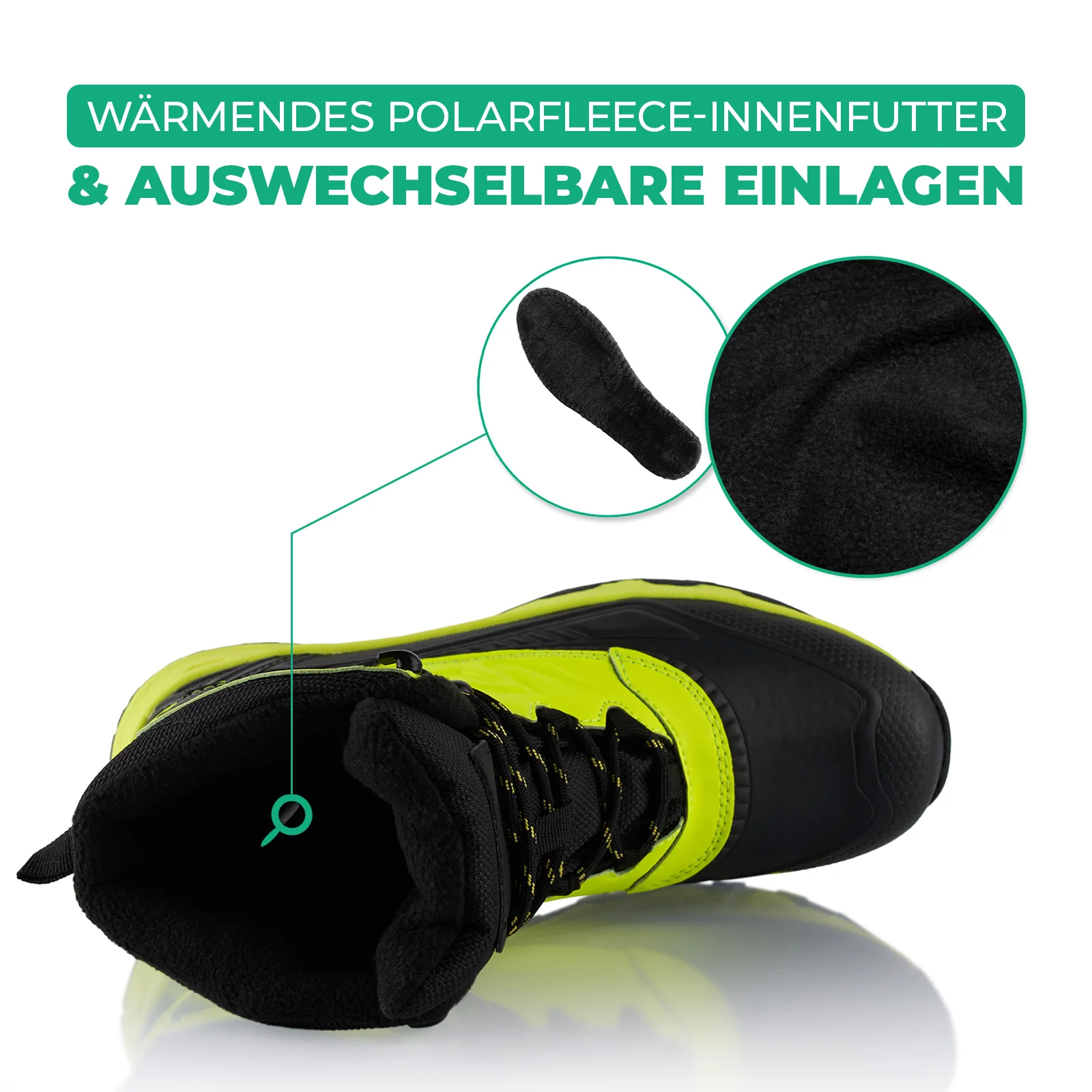 Winterstiefel Wasserdichte Stiefel Warm Gefütterte Wanderschuhe - Image 5