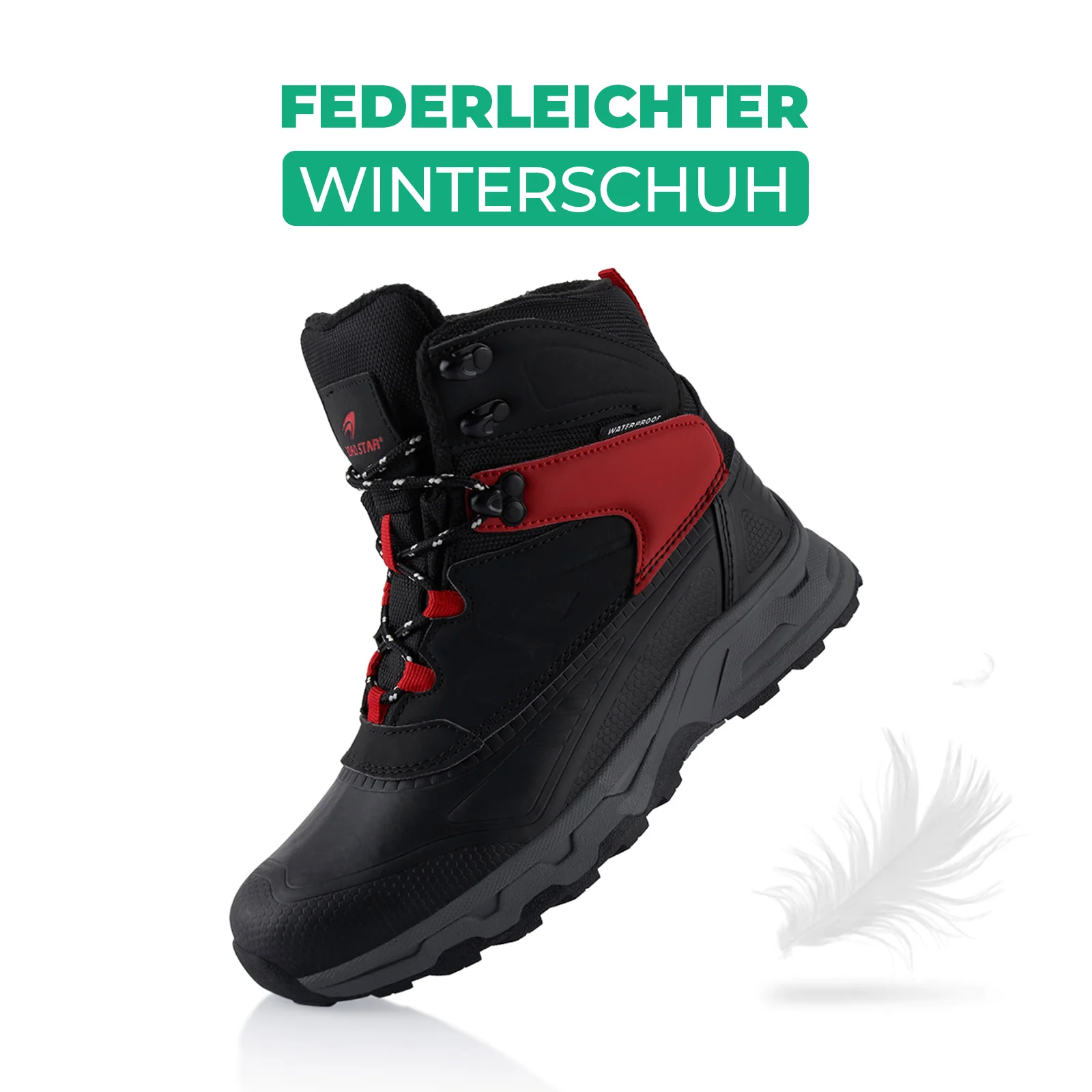 Winterstiefel Wasserdichte Stiefel Warm Gefütterte Wanderschuhe - Image 3