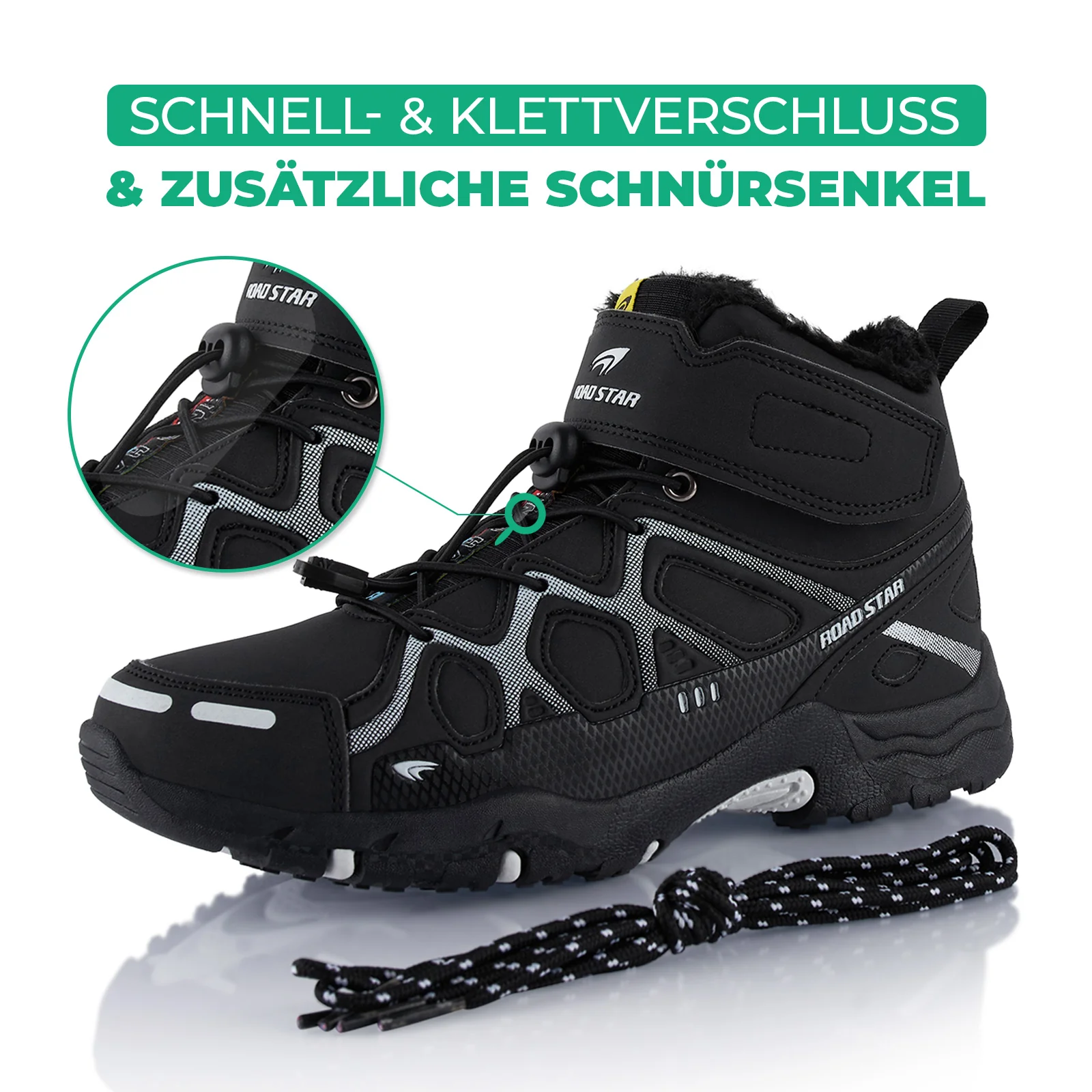 Winterstiefel Warm Gefütterte Wanderschuhe - Image 4