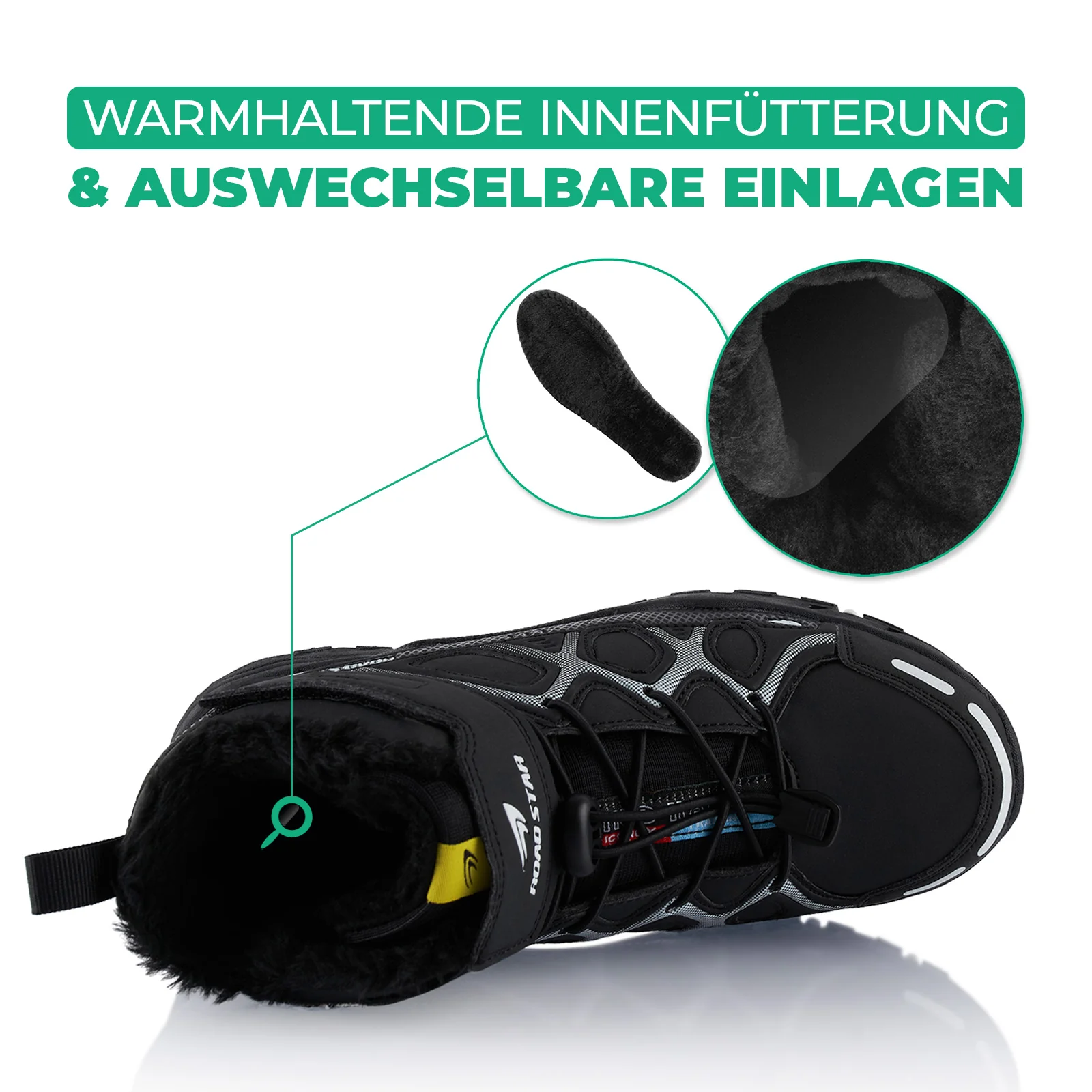 Winterstiefel Warm Gefütterte Wanderschuhe - Image 5