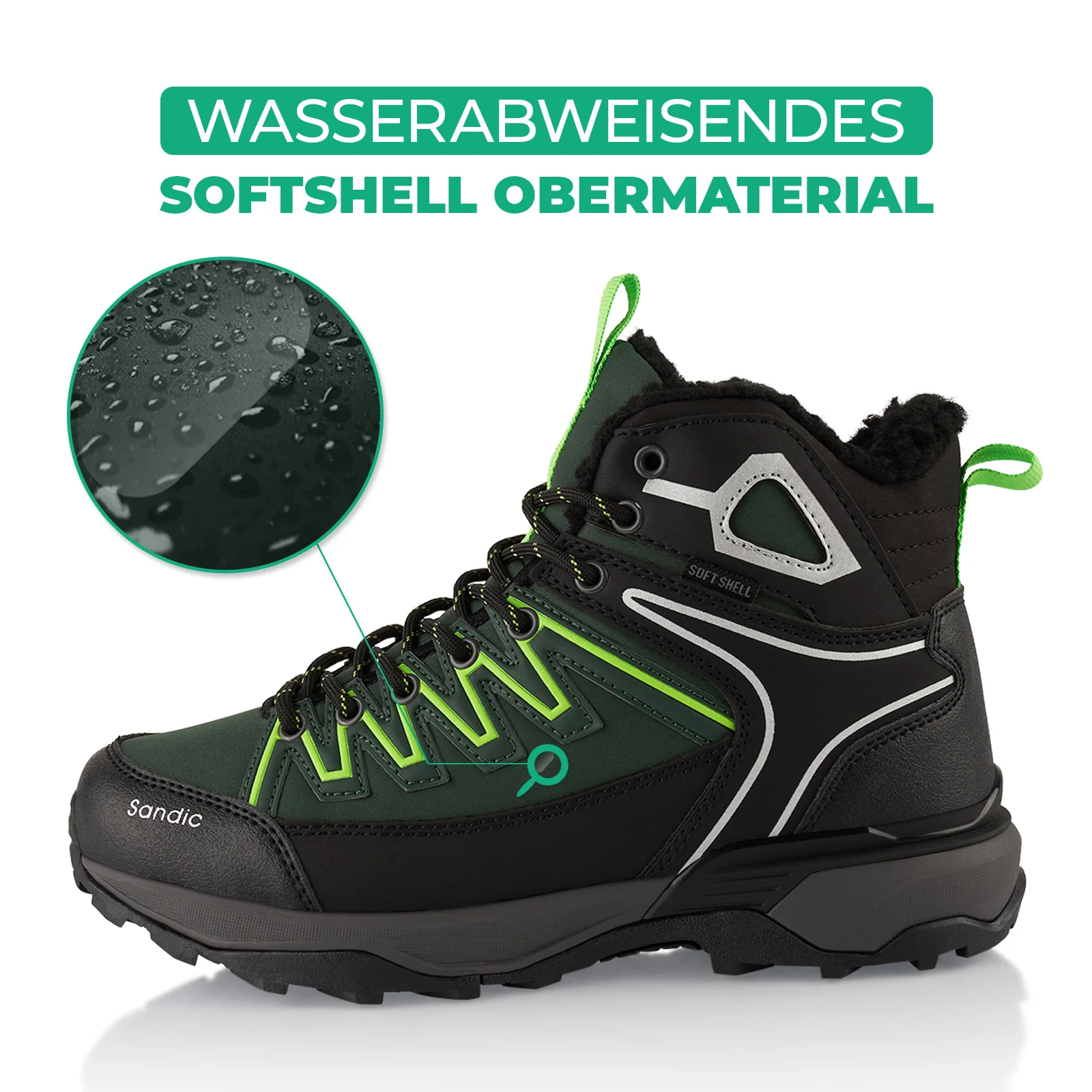 Winterstiefel Warm Gefütterte Softshell Wanderschuhe - Image 2
