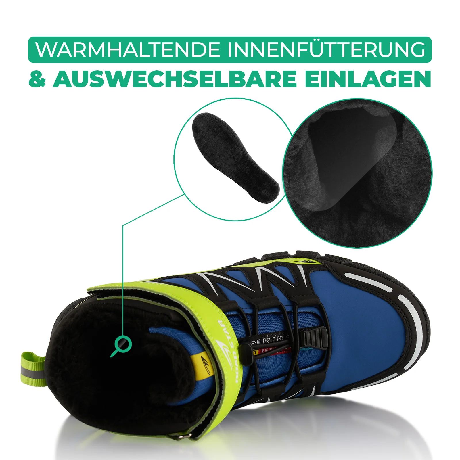 Winterstiefel warm gefütterte Wanderschuhe - Image 5