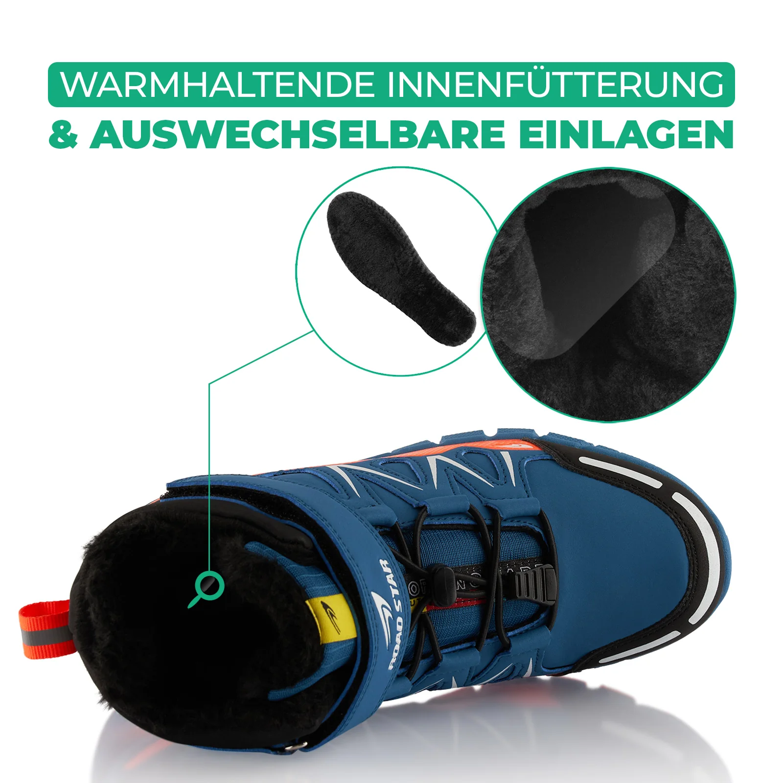 Winterstiefel warm gefütterte Wanderschuhe - Image 5