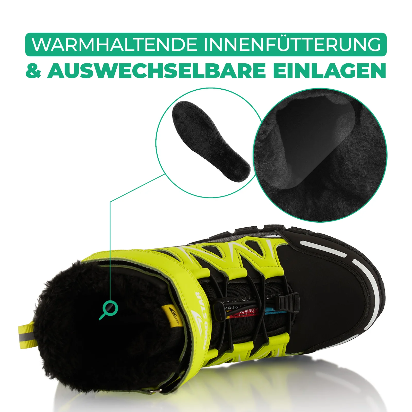 Winterstiefel warm gefütterte Wanderschuhe - Image 5