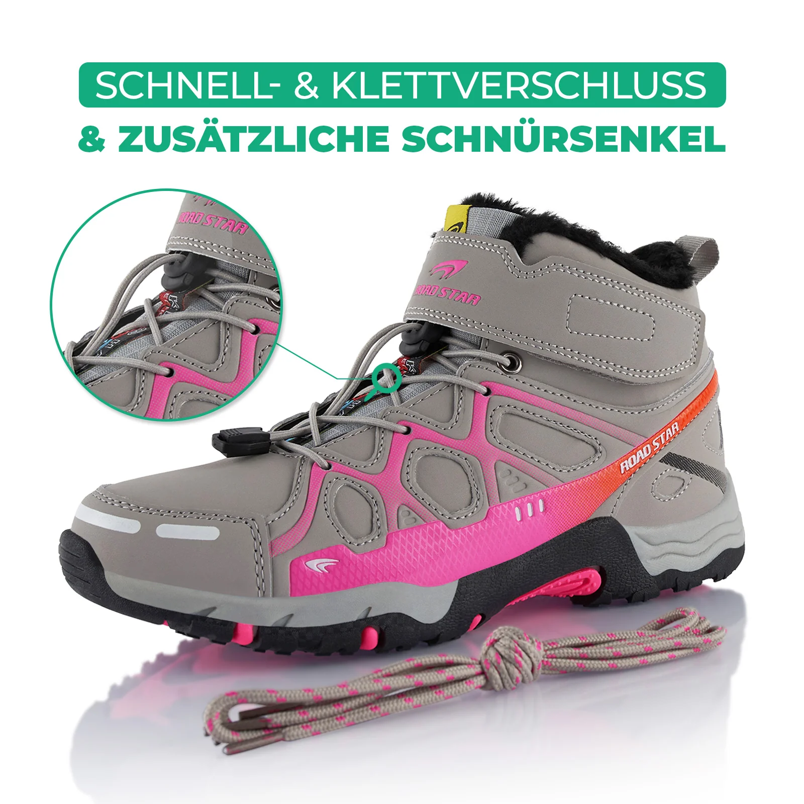 Winterstiefel Warm Gefütterte Wanderschuhe - Image 4