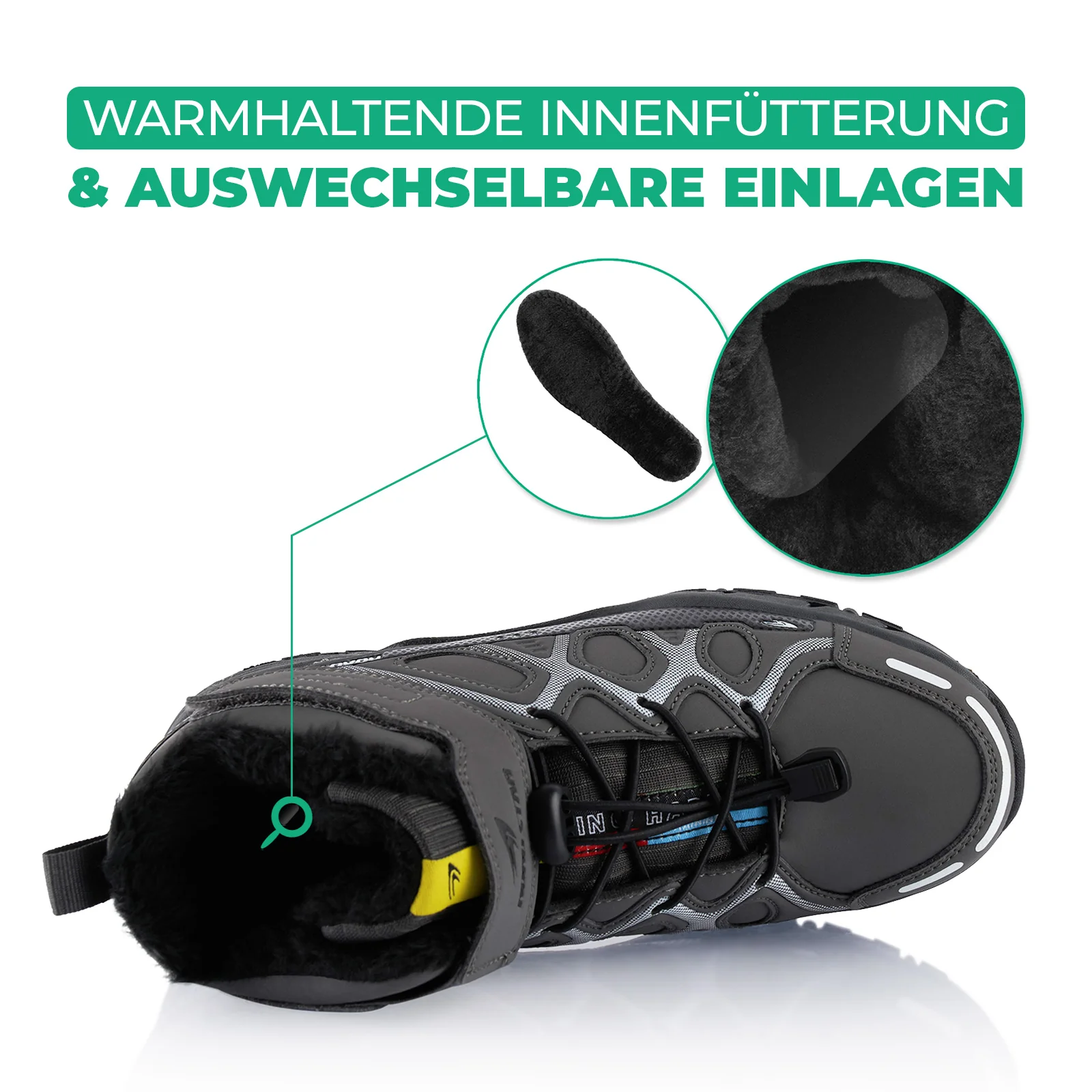 Winterstiefel Warm Gefütterte Wanderschuhe - Image 5