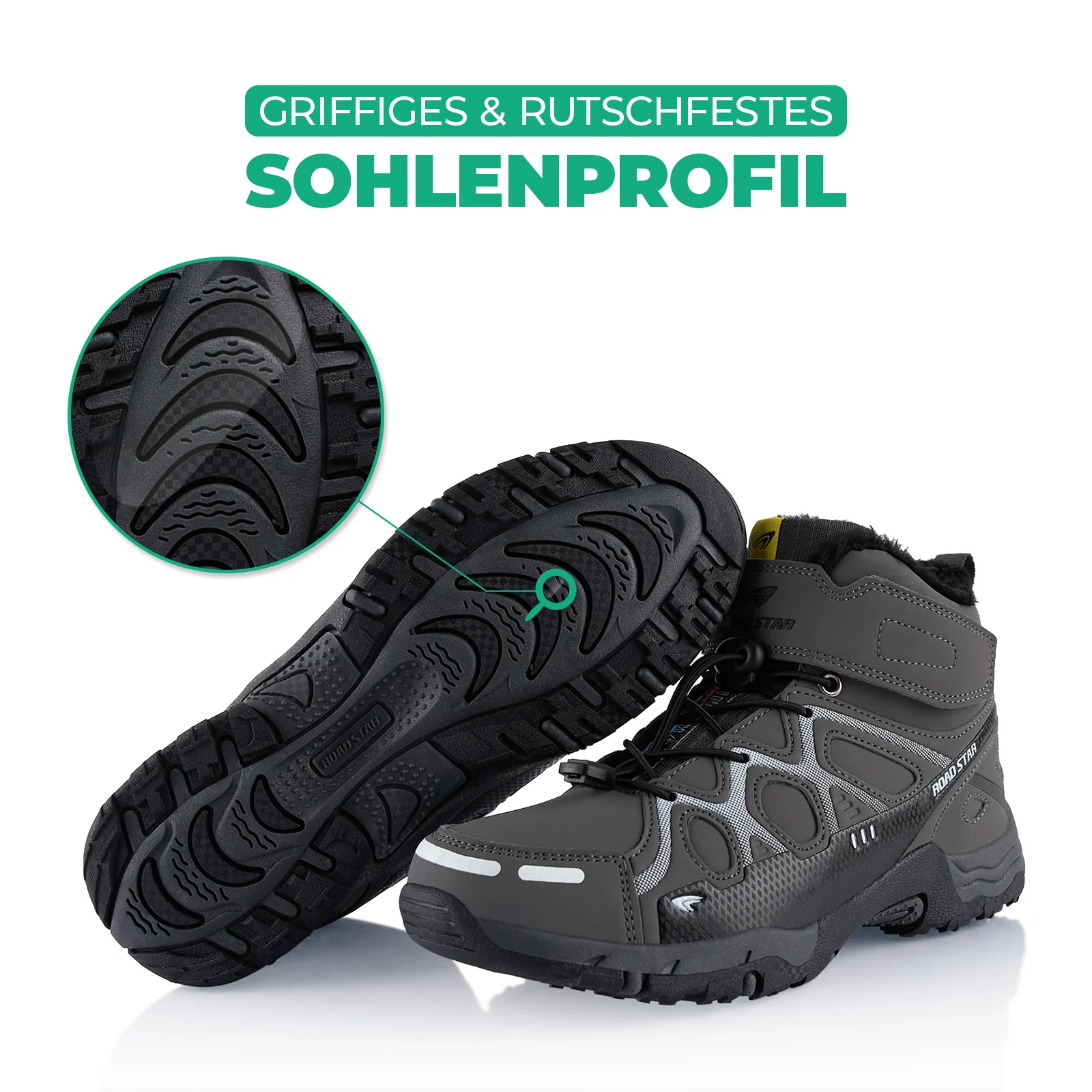 Winterstiefel Warm Gefütterte Wanderschuhe - Image 6