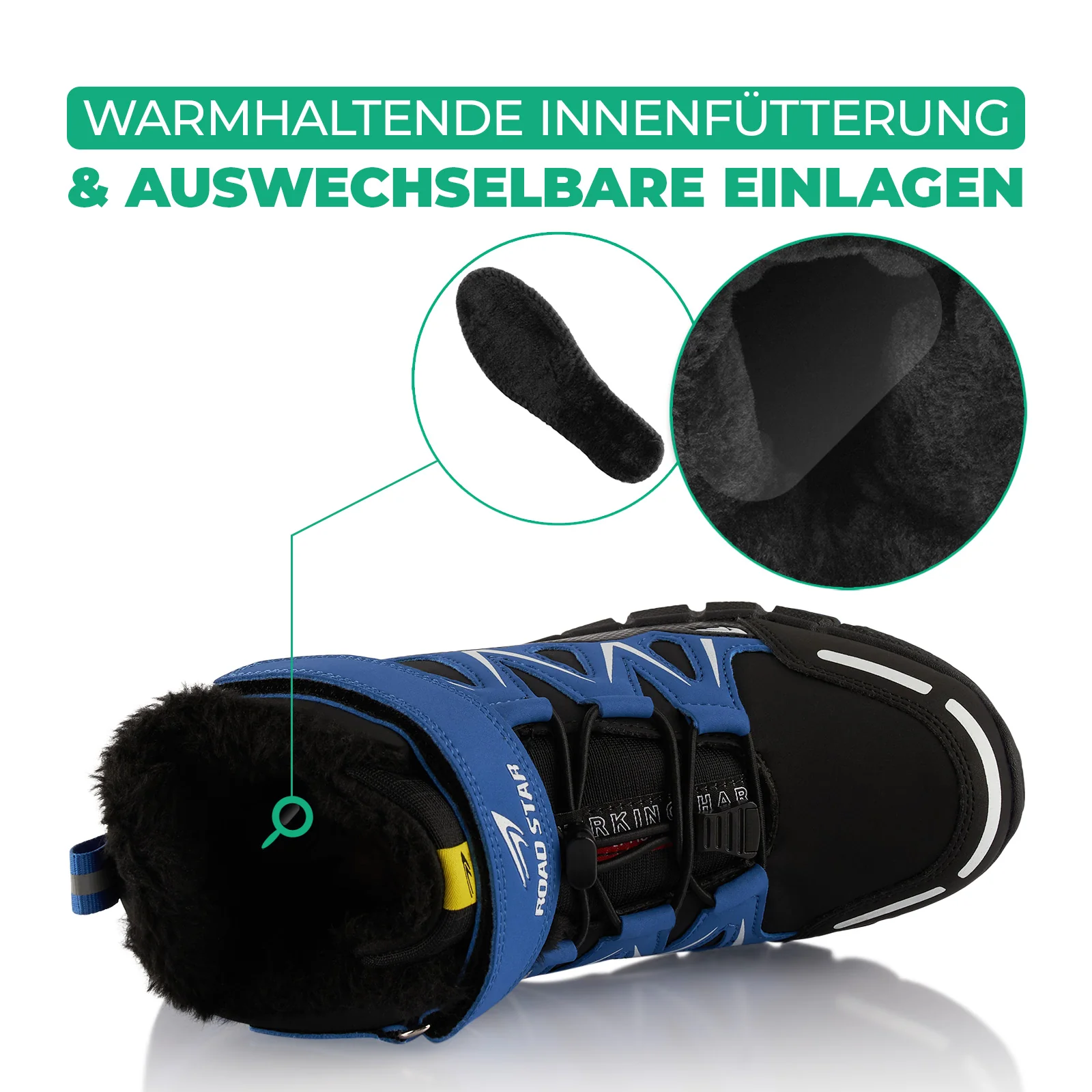 Winterstiefel warm gefütterte Wanderschuhe - Image 5