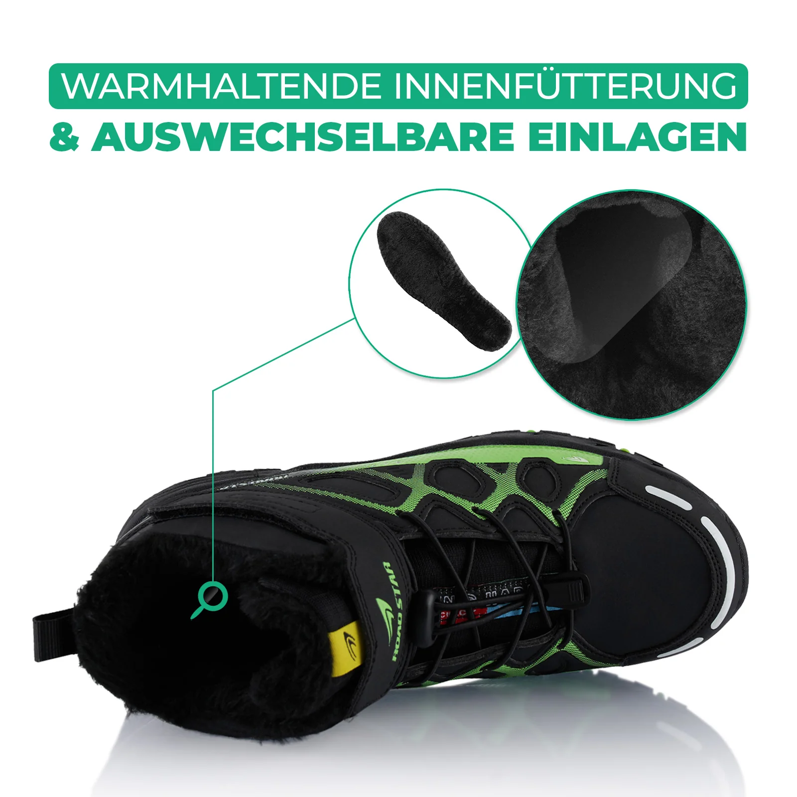Winterstiefel Warm Gefütterte Wanderschuhe - Image 5
