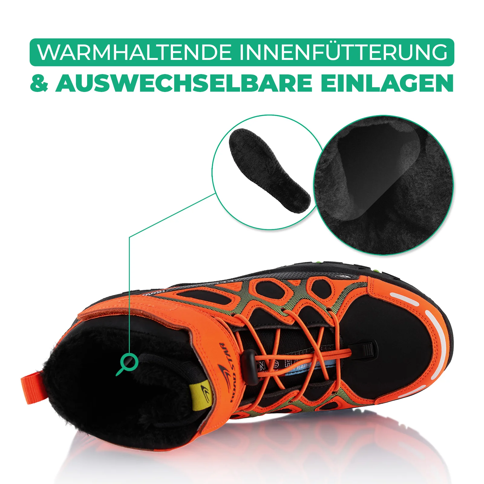 Winterstiefel Warm Gefütterte Wanderschuhe - Image 5