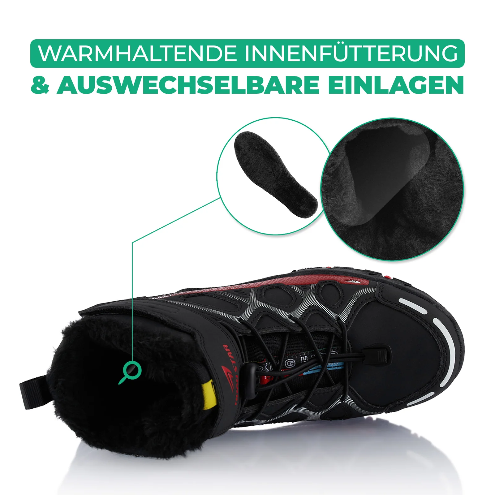 Winterstiefel Warm Gefütterte Wanderschuhe - Image 5
