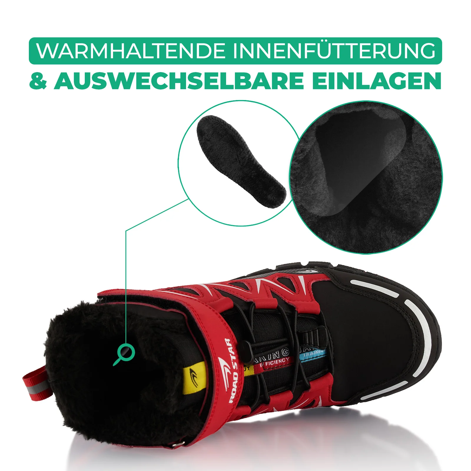 Winterstiefel warm gefütterte Wanderschuhe - Image 5