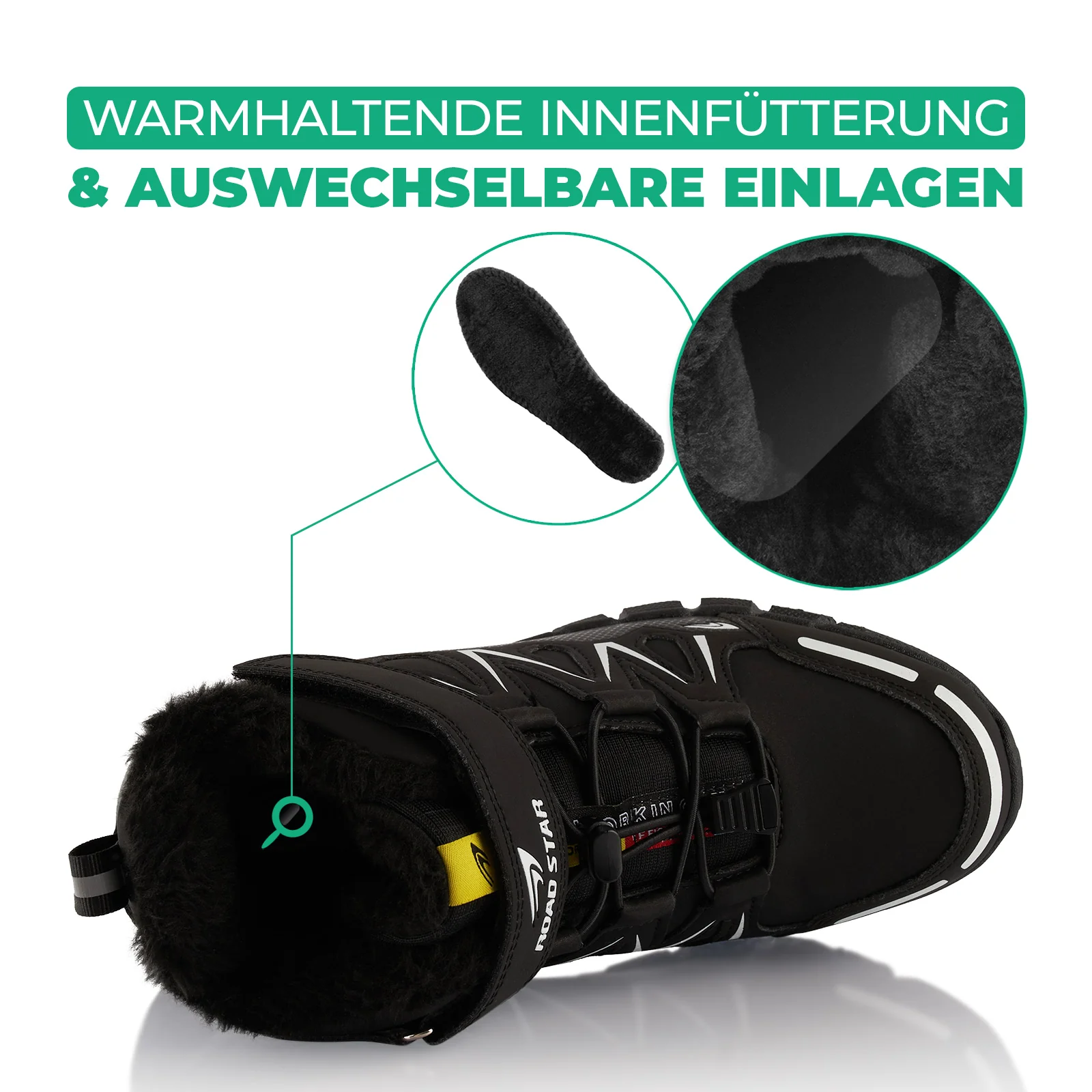 Winterstiefel warm gefütterte Wanderschuhe - Image 5