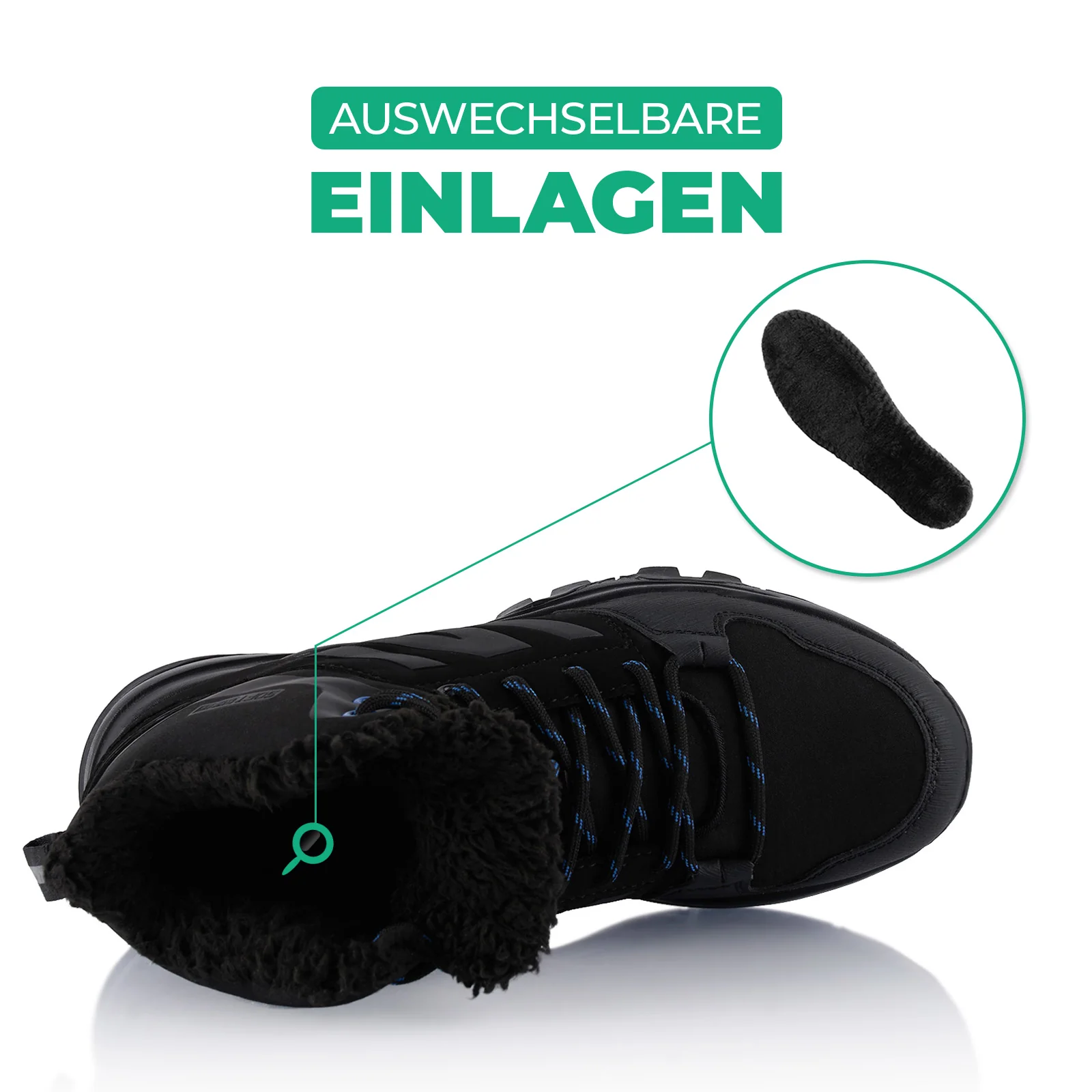 Winterstiefel Warm Gefütterte Wanderschuhe Softshell - Image 5