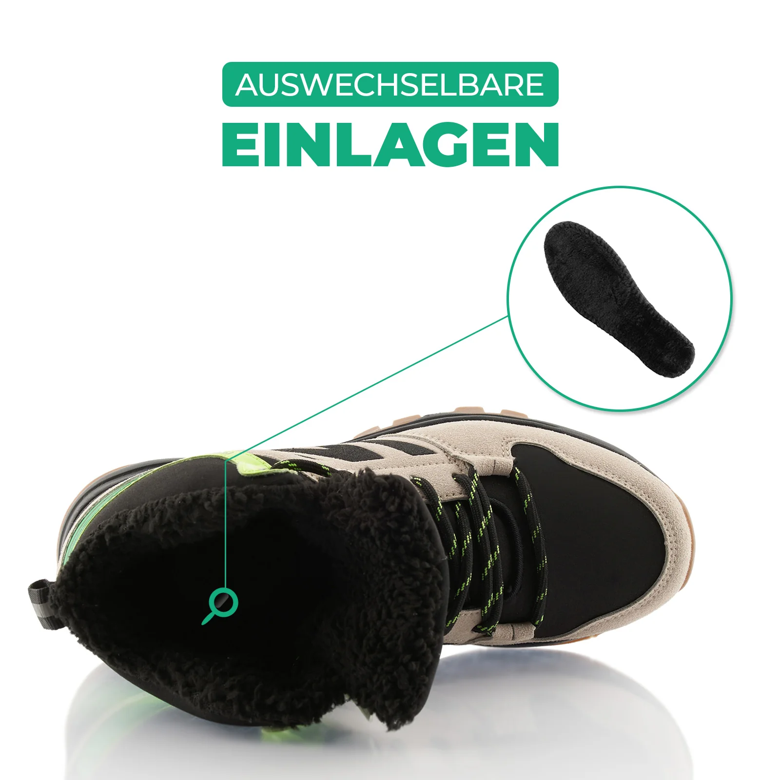 Winterstiefel Warm Gefütterte Wanderschuhe Softshell - Image 5