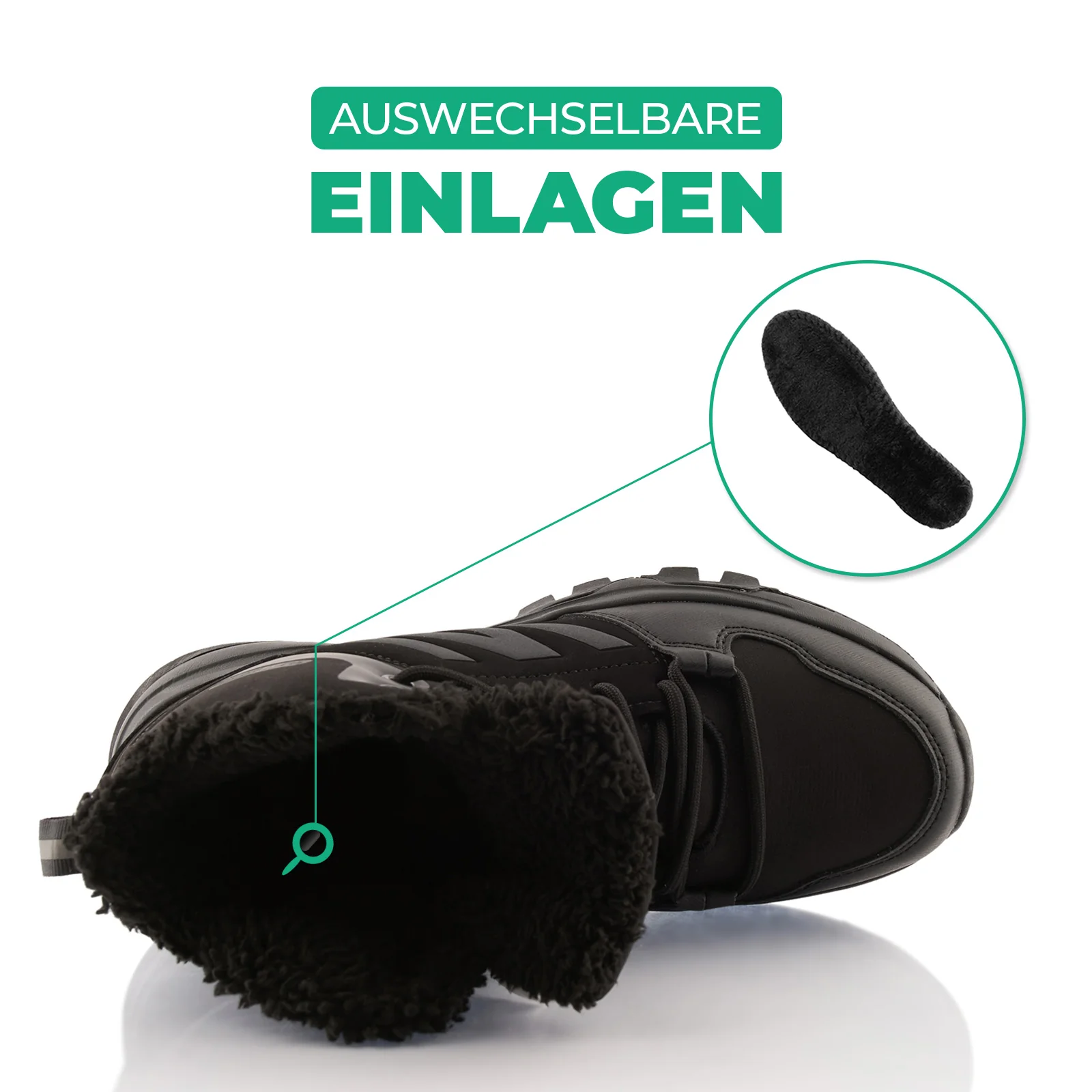 Winterstiefel Warm Gefütterte Wanderschuhe Softshell - Image 5